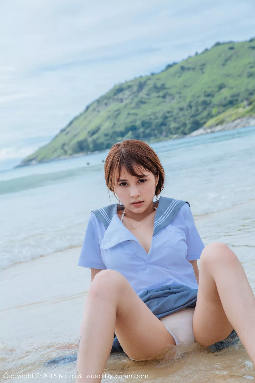 Xgyw.Org_[BoLoli波萝社]Vol.077_嫩模夏美酱普吉岛旅拍海边学生制服湿身诱惑写真46P