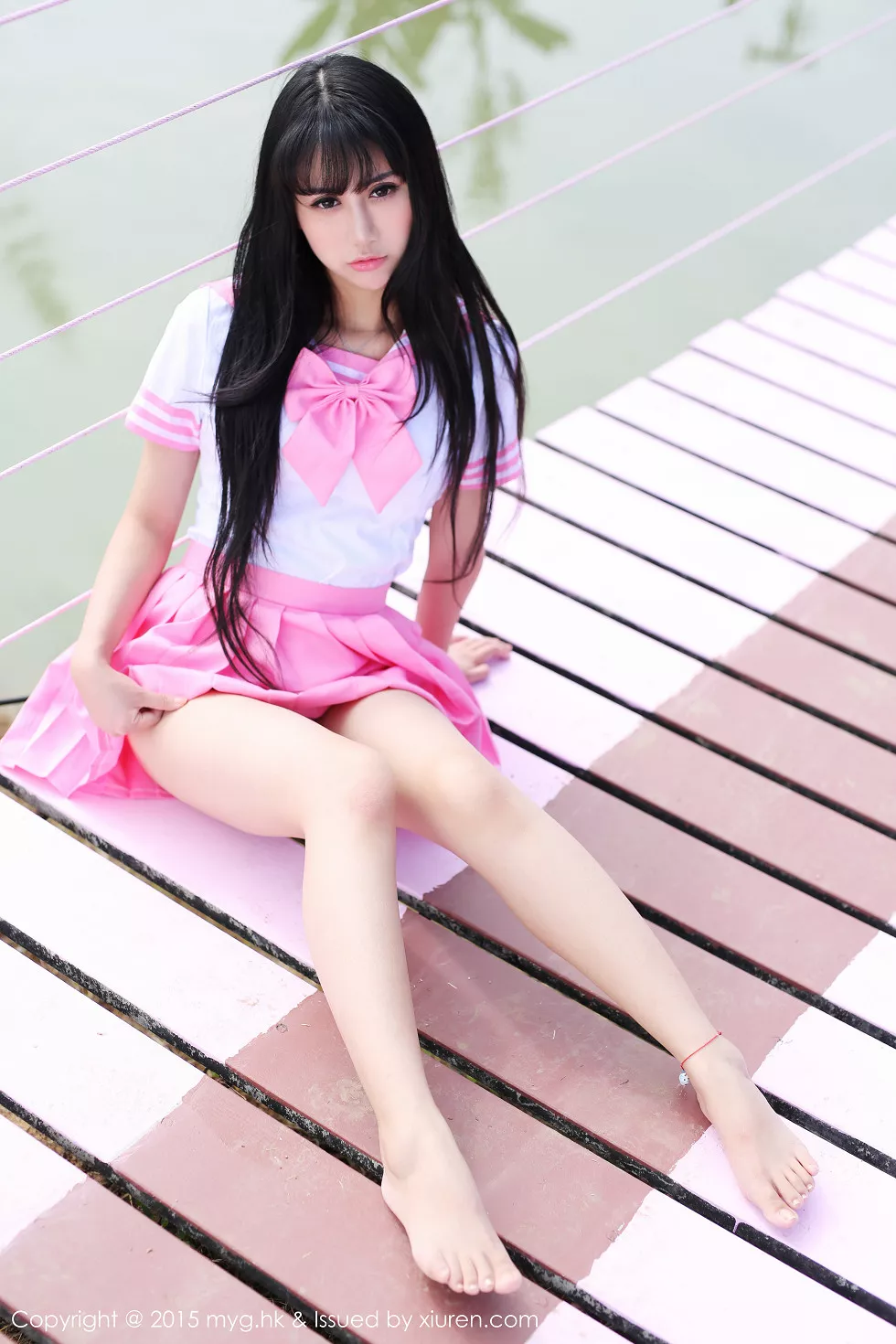Xgyw.Org_[MyGirl美媛馆]Vol.099_嫩模杨晓青儿泰国旅拍白色吊带蕾丝袜诱惑翘臀写真61P