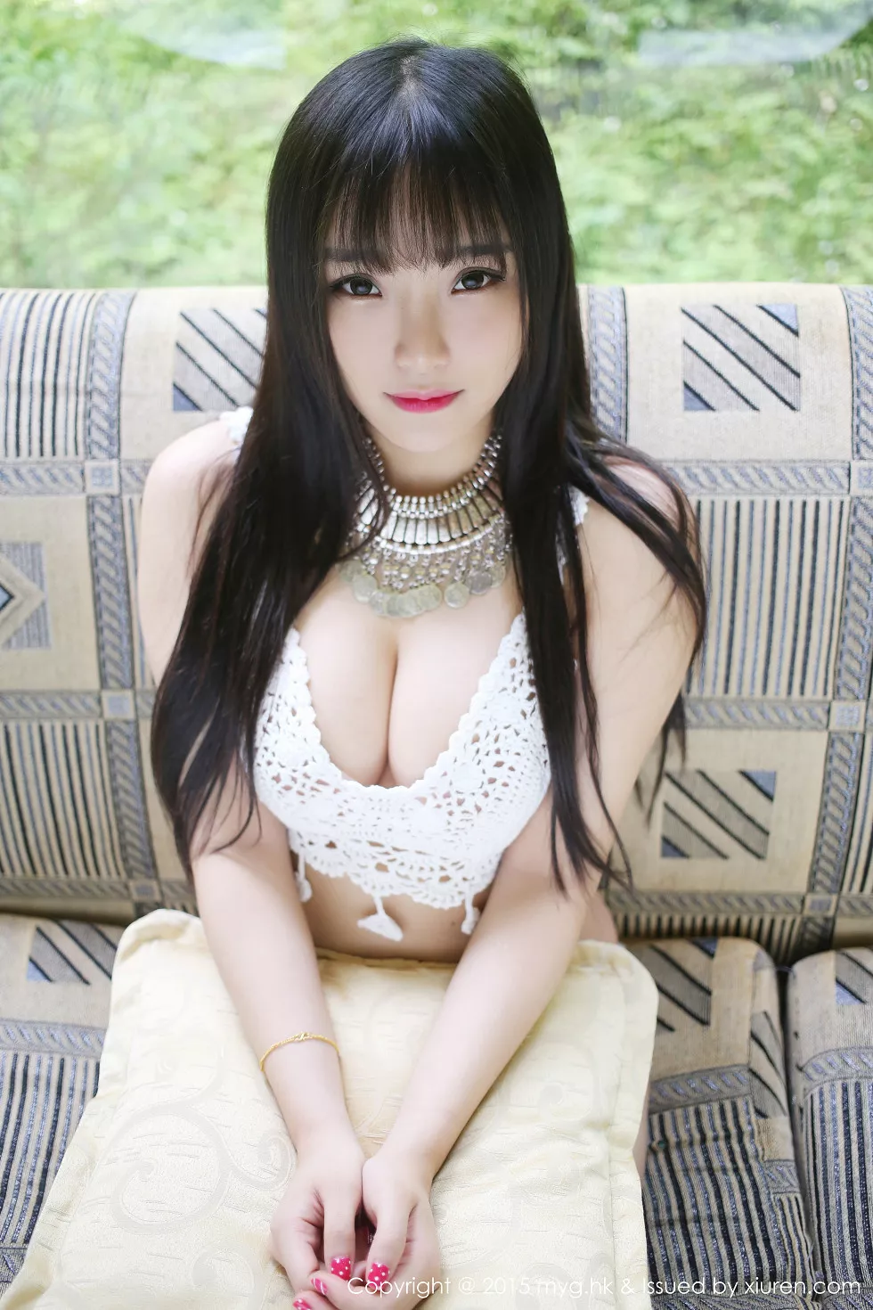 Xgyw.Org_[MyGirl美媛馆]Vol.124_嫩模夏瑶baby九寨沟旅拍白色蕾丝内衣傲人双乳写真66P