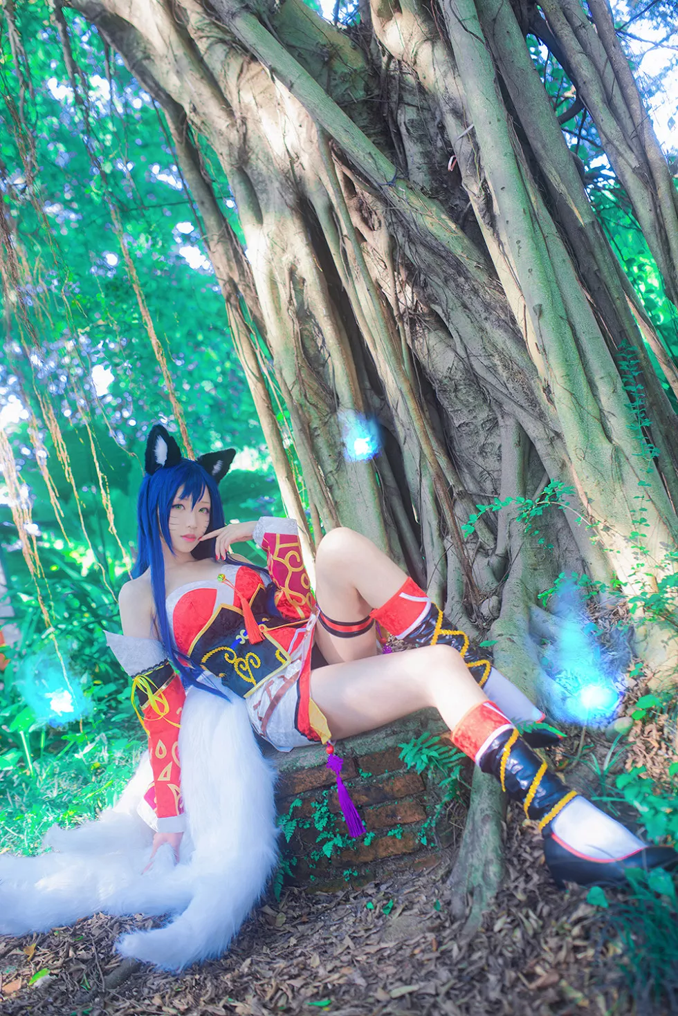 Xgyw.Org_[Cosplay精选]《英雄联盟》九尾妖狐真人Cosplay豪乳妹子诱惑写真9P