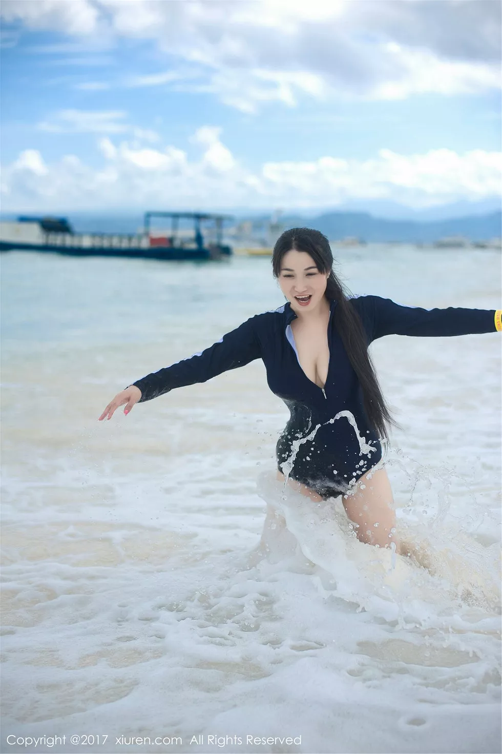 Xgyw.Org_XiuRen第751期_F胸嫩模盼盼玉奴巴厘岛旅拍性感女仆装大尺度爆乳诱惑写真70P