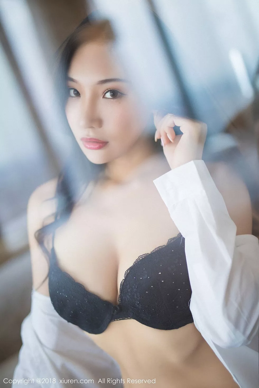 Xgyw.Org_XiuRen第893期_嫩模小狐狸Sica性感黑色女仆装+浴室透视内衣诱惑写真45P