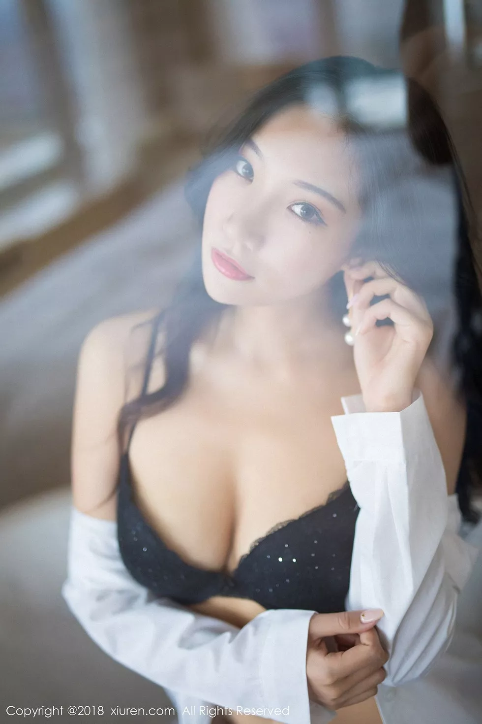 Xgyw.Org_XiuRen第893期_嫩模小狐狸Sica性感黑色女仆装+浴室透视内衣诱惑写真45P
