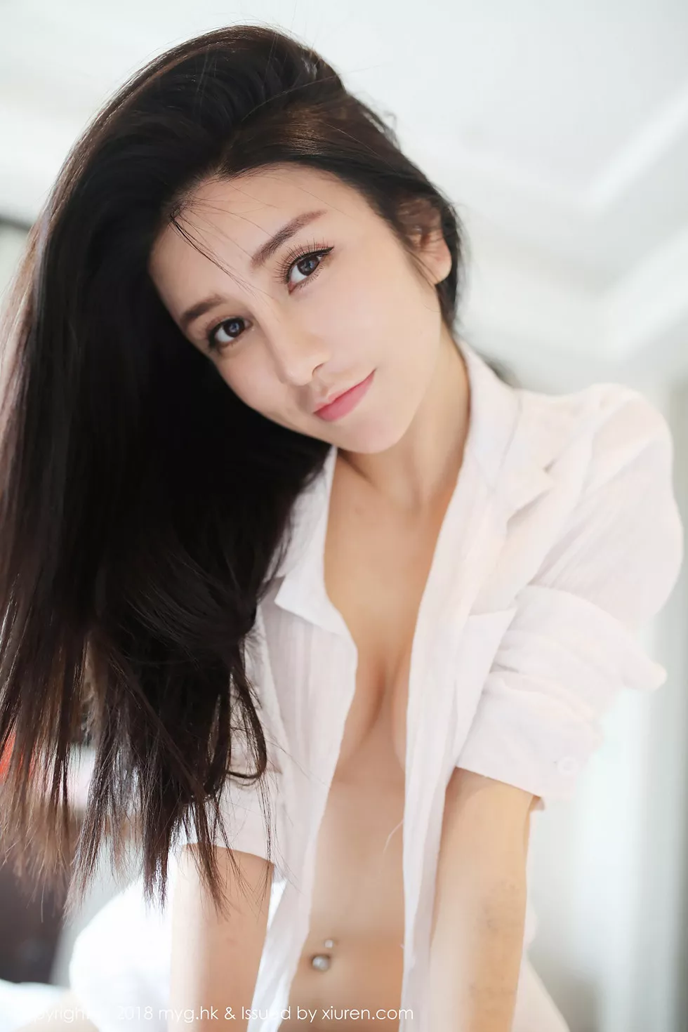 Xgyw.Org_[MyGirl美媛馆]Vol.319_女神李李七七喜喜真空白衬衣配白色蕾丝丁字裤喷血诱惑写真59P