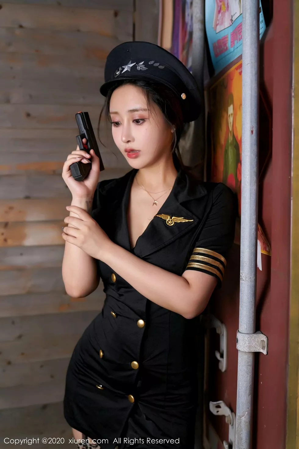 Xgyw.Org_XiuRen第2782期_嫩模林子欣Freya心愿旅拍女特务剧情性感服饰配黑丝袜诱惑写真47P