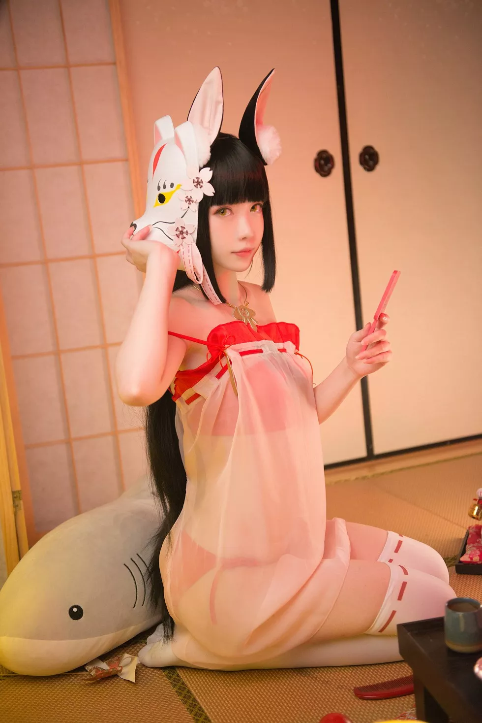 Xgyw.Org_[Cosplay精选]大胸萌妹妖少you1篝之雾枝系列秀完美身材迷人写真44P
