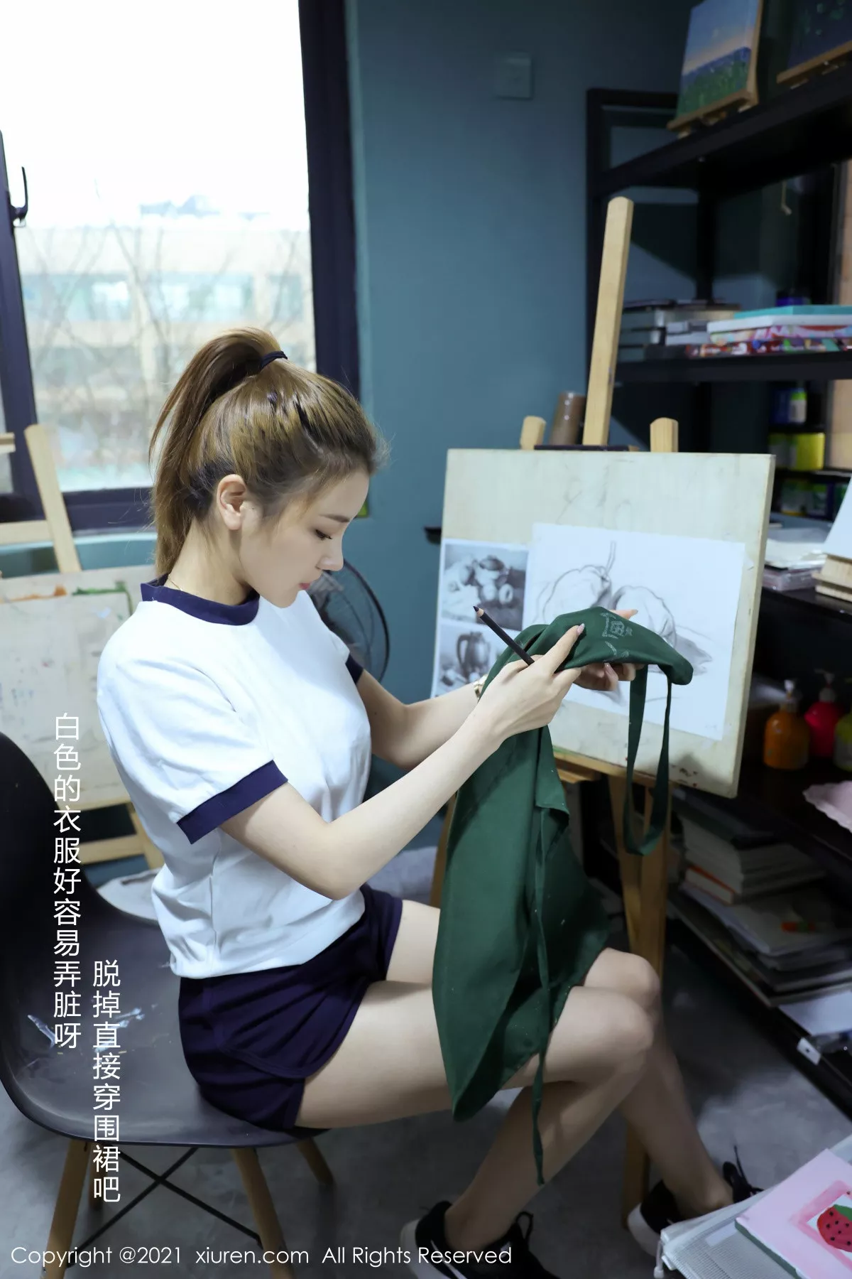 Xgyw.Org_XiuRen第3226期_嫩模夏西CiCi美术教室师生主题私房半脱露豪乳翘臀火辣诱惑写真48P