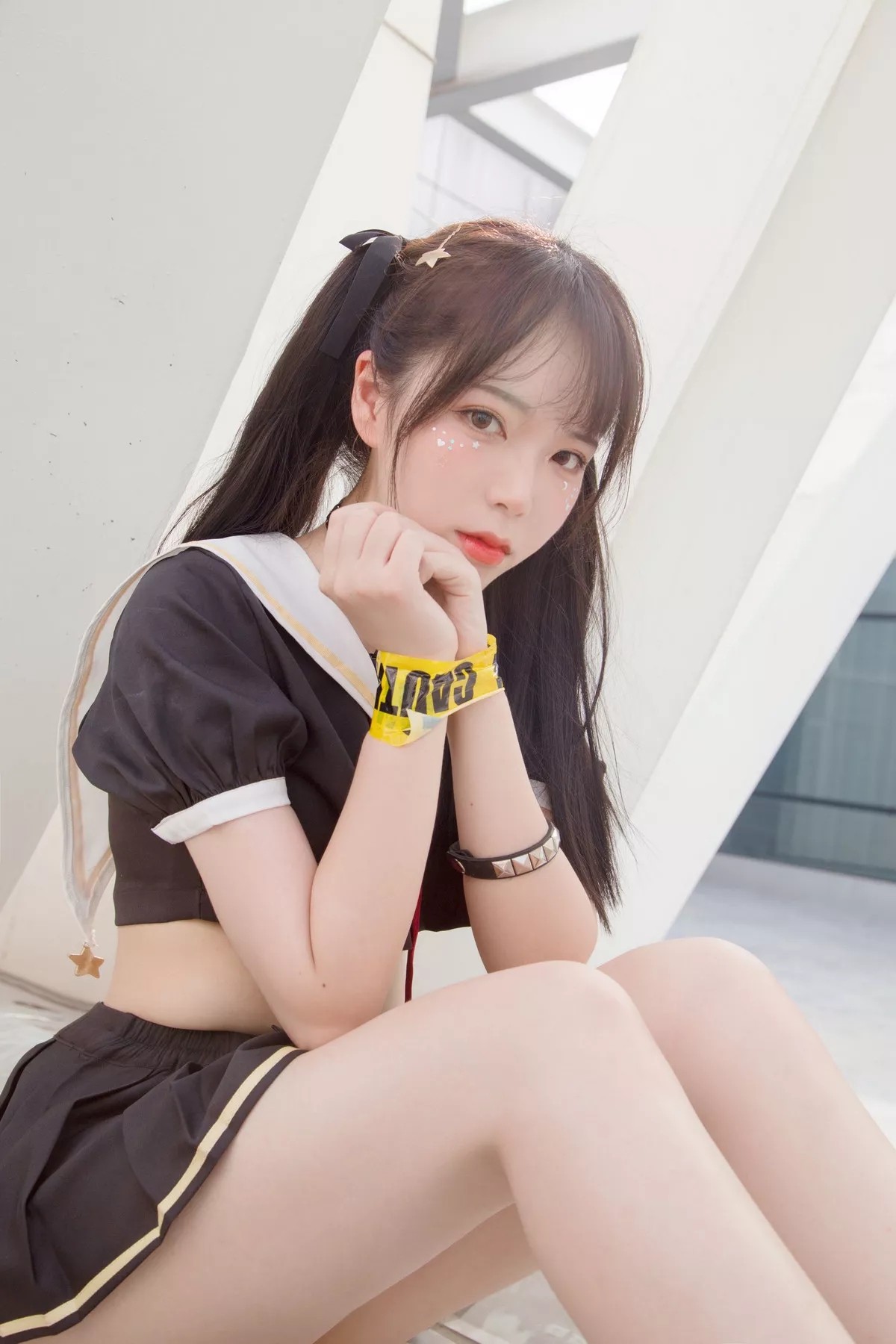 Xgyw.Org_可爱妹子Fushii_海堂魔法少女主题私房JK制服情趣胶带捆绑迷人诱惑写真40P