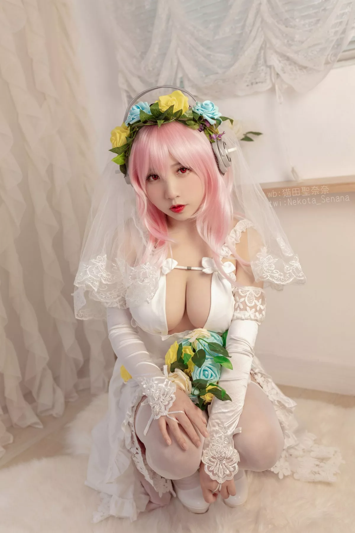Xgyw.Org_动漫博主猫田聖奈奈索尼子十周年花嫁主题私房性感内衣秀豪乳诱惑写真34P