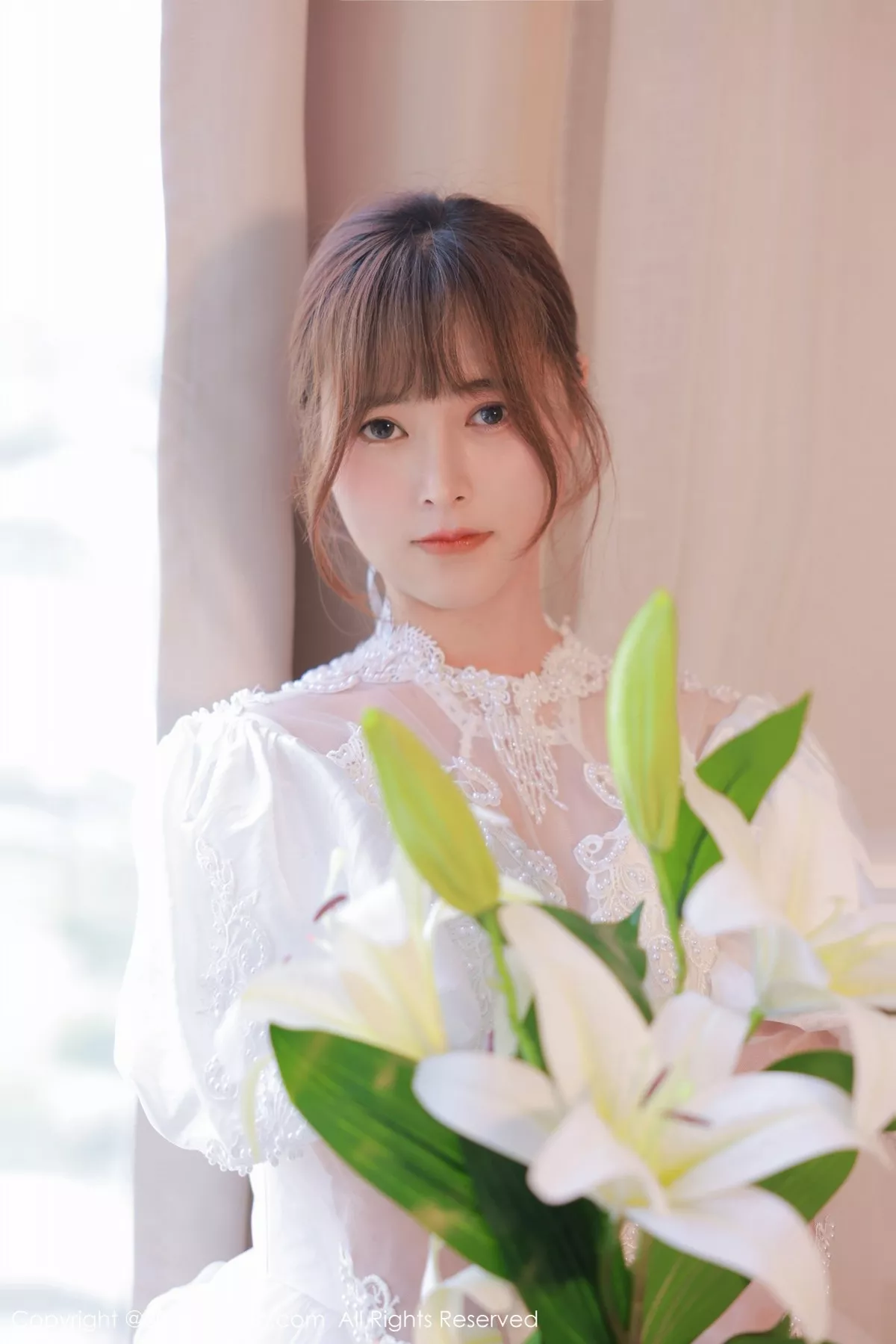 秀人集.com_[XiuRen秀人网]No.3671_模特奈沐子唯美婚纱主题私房情趣服饰配蕾丝吊袜惹火诱惑写真55P