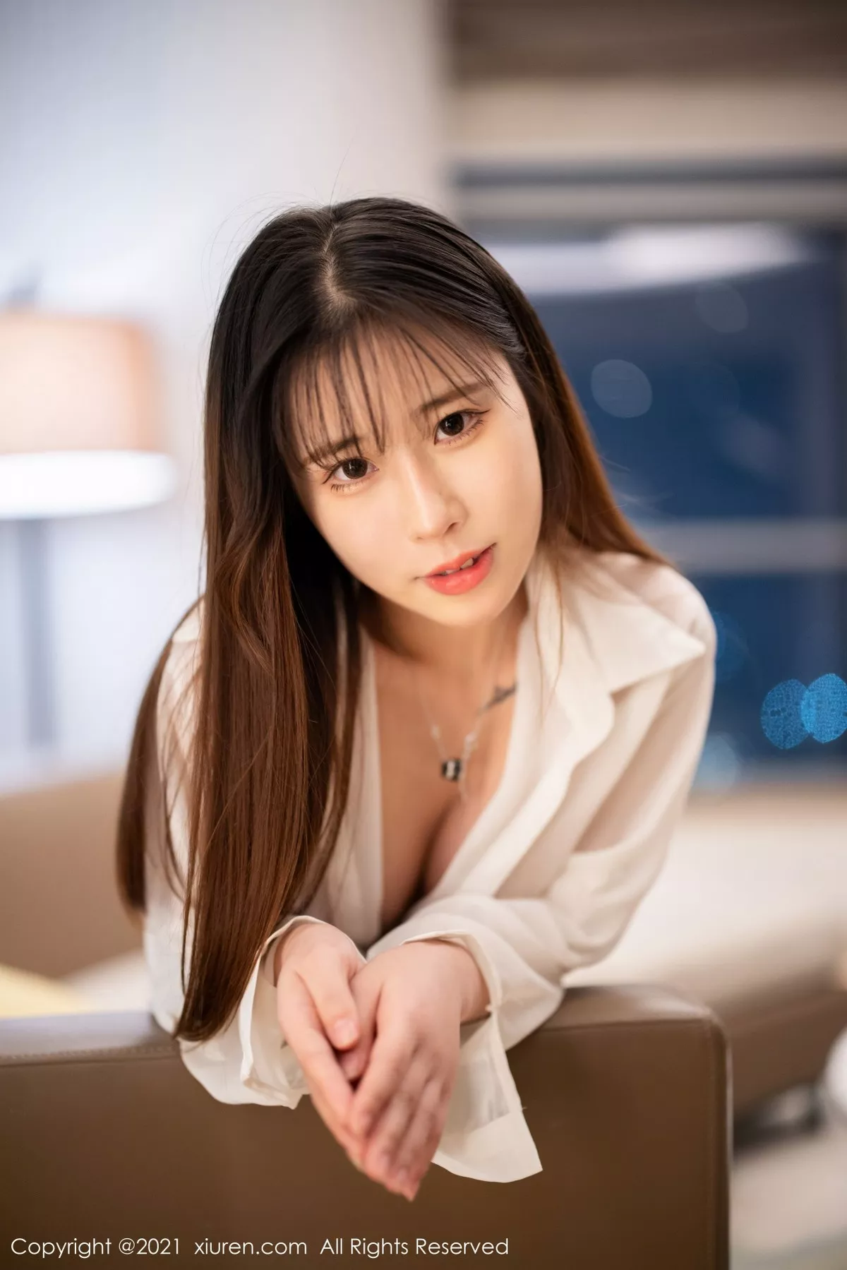 Xgyw.Org_XiuRen第3832期_新人模特甜熙Dora私房经典白衬衫配超薄无内肉丝裤袜诱惑写真58P