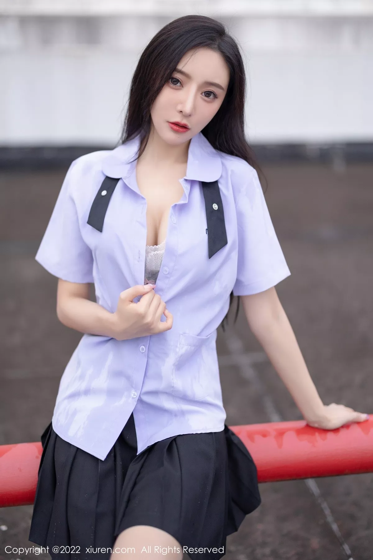 秀人集.com_[XiuRen秀人网]No.4819_女神王馨瑶yanni户外半脱性感JK制服露蕾丝内衣完美诱惑写真66P