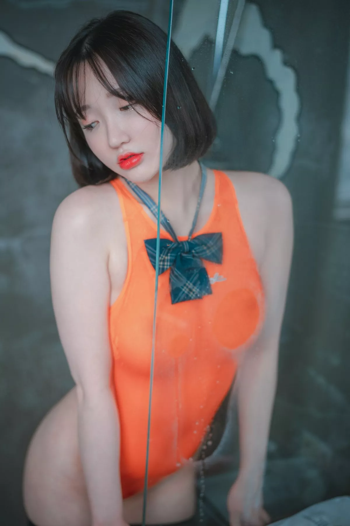 Xgyw.Org_[DJAWA]No.051_模特Yeeun_Swimming Lessons主题私房粉红泳装配黑丝袜诱惑写真155P