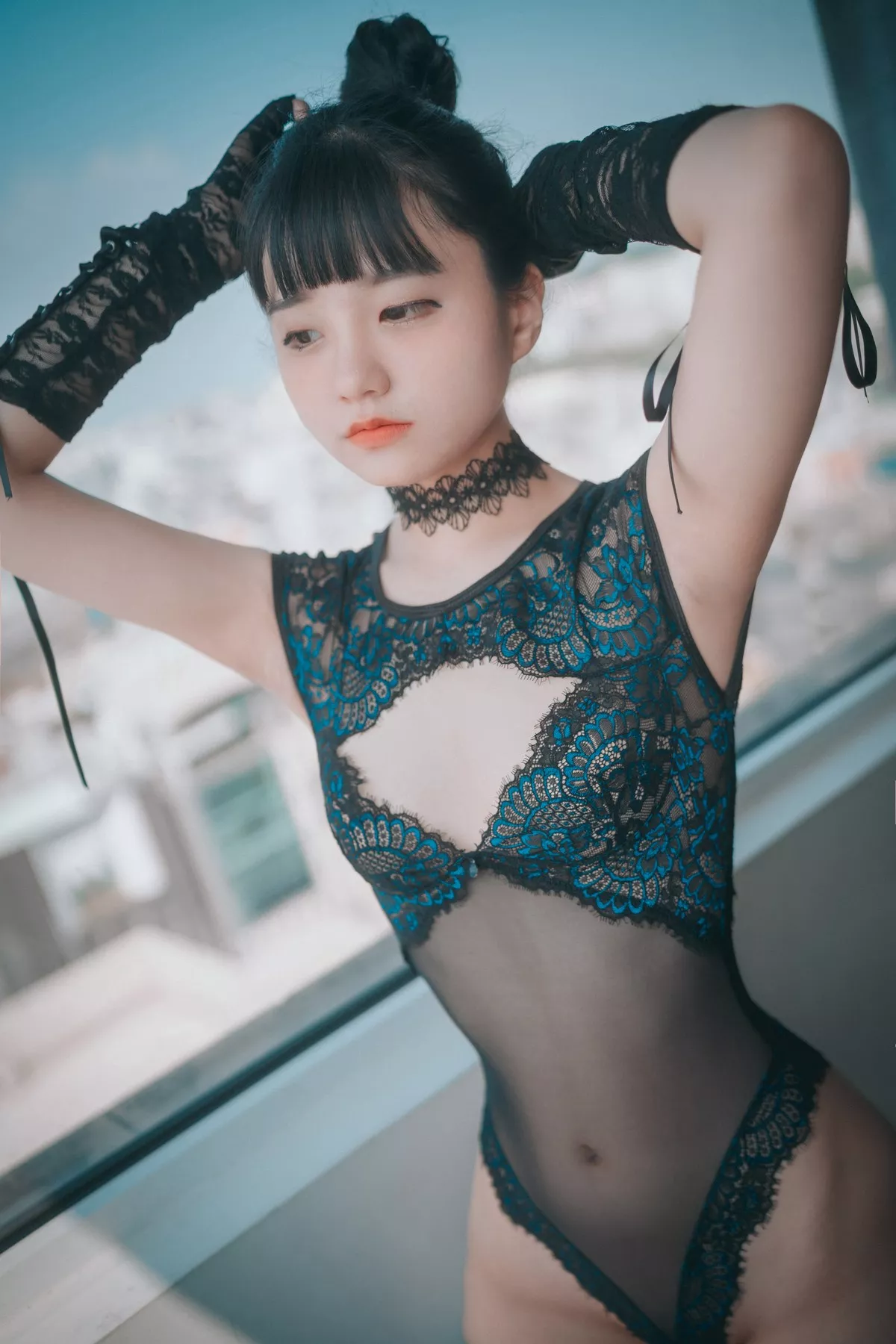Xgyw.Org_[DJAWA]No.006_韩国美女Jenny_Empress of Bunny主题孔雀绿情趣内衣撩人诱惑写真65P