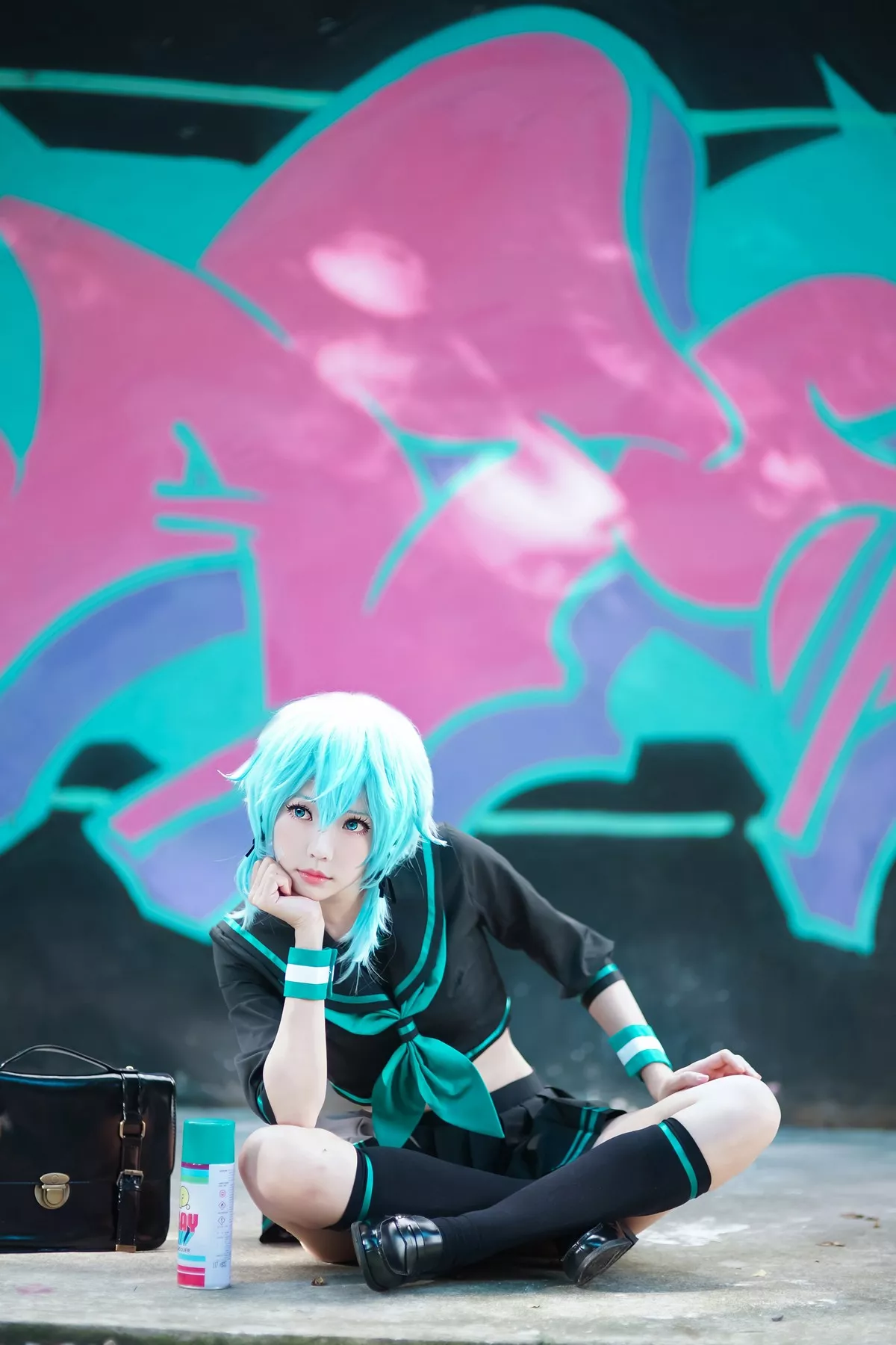 Xgyw.Org_Coser妹子Ely_eee诗乃JK主题户外性感JK制服配黑丝袜秀完美身材迷人写真36P
