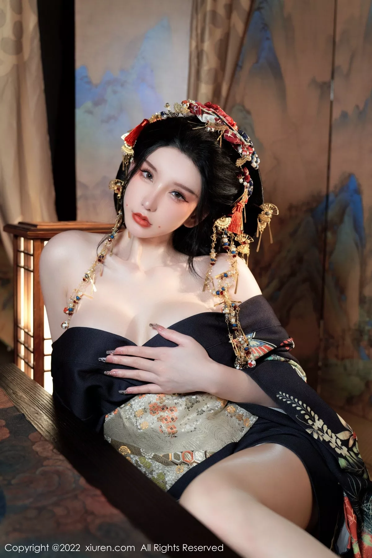 Xgyw.Org_XiuRen第5537期_女神周于希Sally宽衣解带主题日系风脱和服露翘臀美腿诱惑写真80P