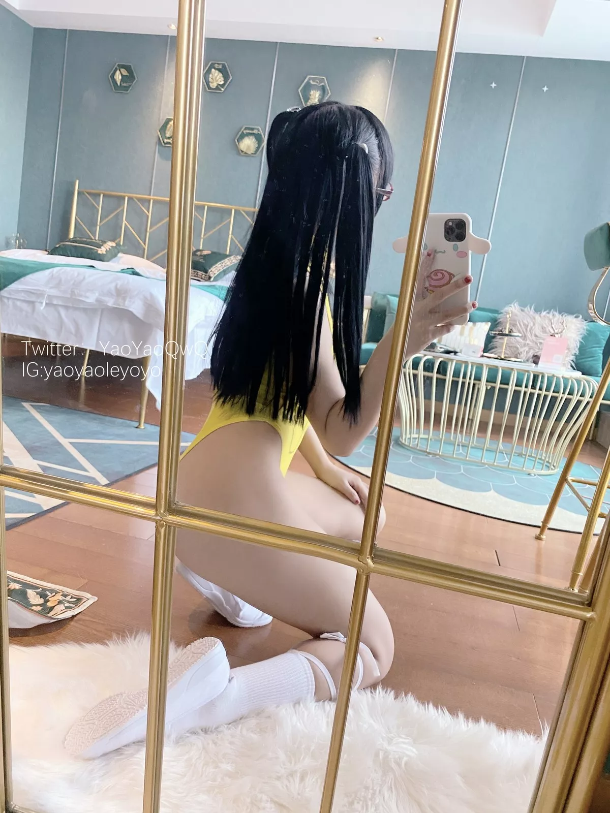 Xgyw.Org_网络美女软妹摇摇乐我是皮卡丘主题私房性感黄色卡通连体衣秀翘臀美腿诱惑写真53P