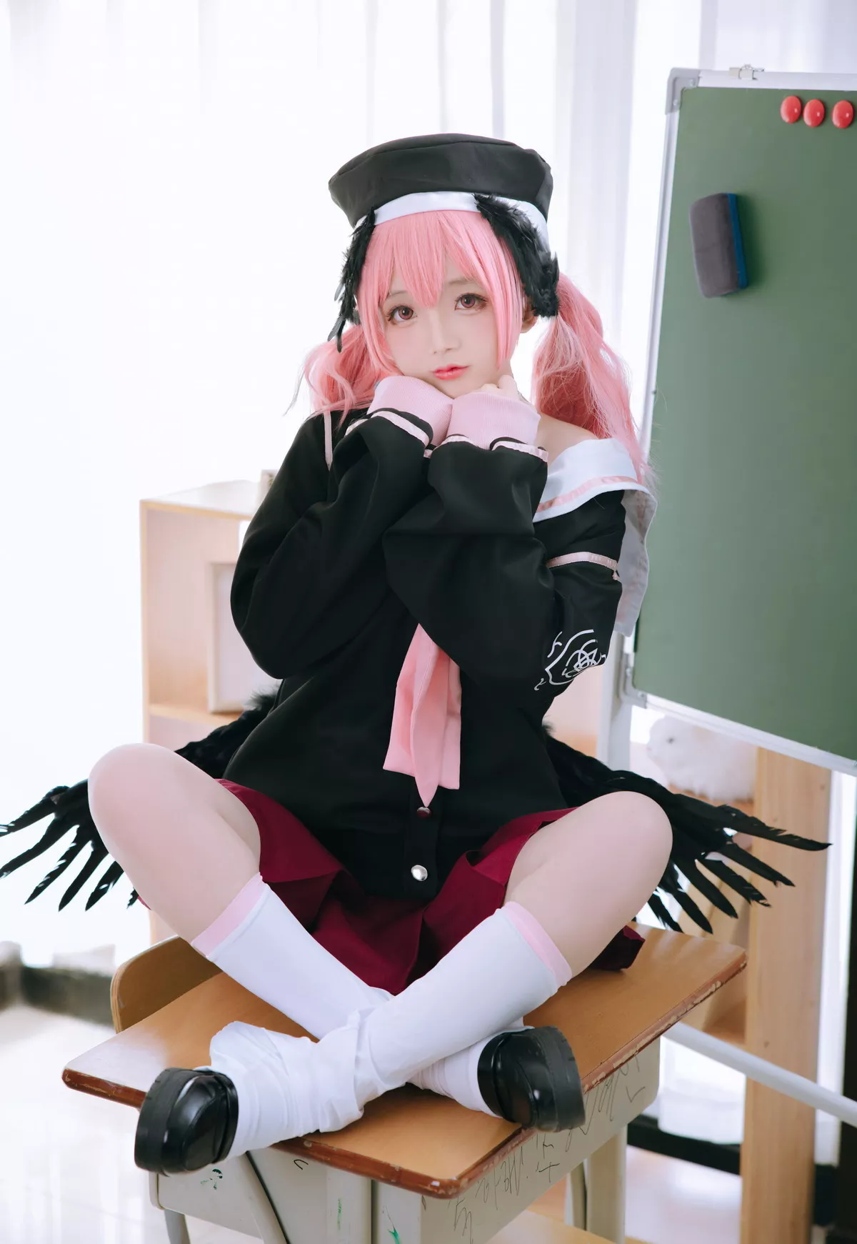 Xgyw.Org_Cosplay美女日奈娇下江小春主题室内脱性感学生制服露三点式内衣迷人诱惑写真149P
