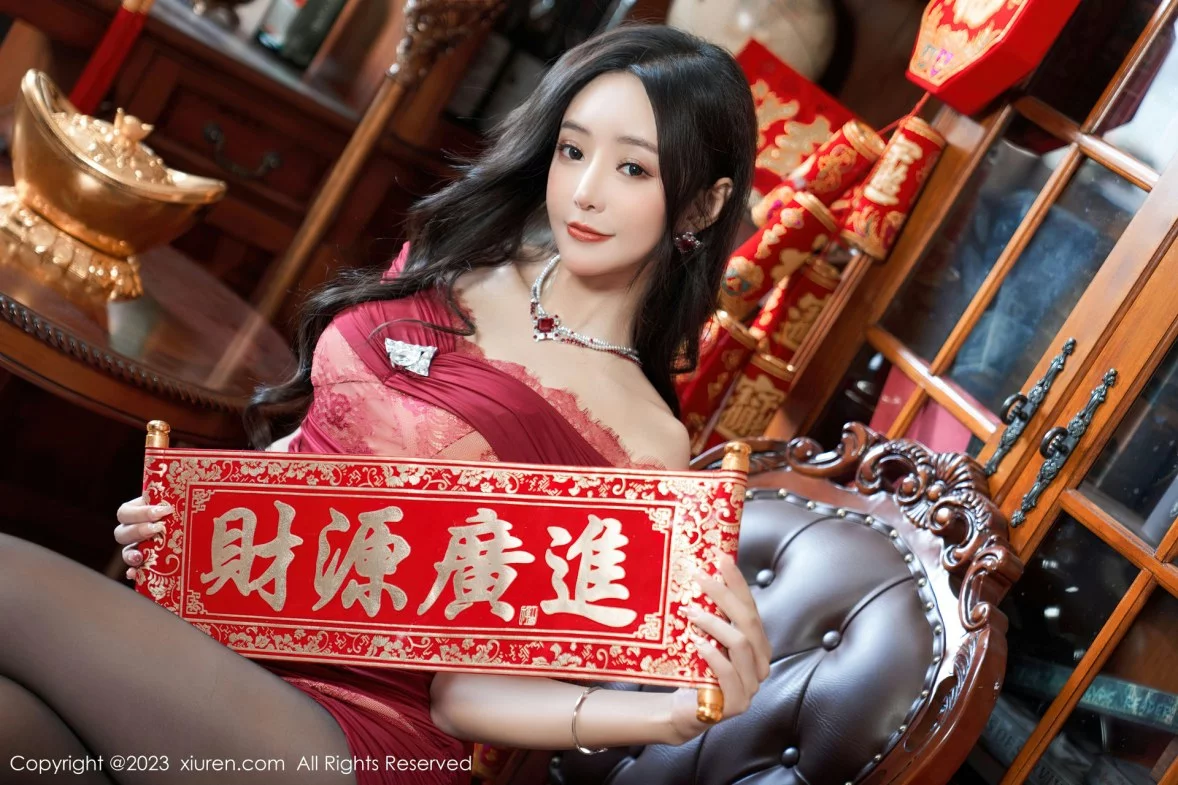 Xgyw.Org_XiuRen第6164期_女神王馨瑶yanni私房性感红色情趣内衣配魅惑黑丝撩人诱惑写真72P
