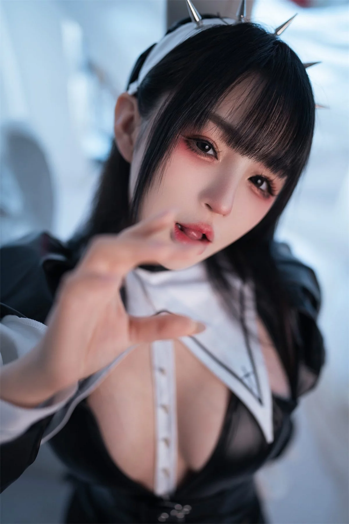 Xgyw.Org_网络美女桜井宁宁皮衣修女主题性感黑色皮质连体衣配超薄黑丝秀完美身材诱惑写真60P