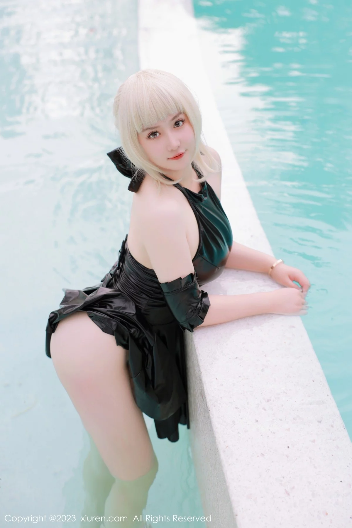 Xgyw.Org_XiuRen第6984期_模特养乐多DoDo性感黑色Cosplay装扮秀丰满身材惹火诱惑写真75P