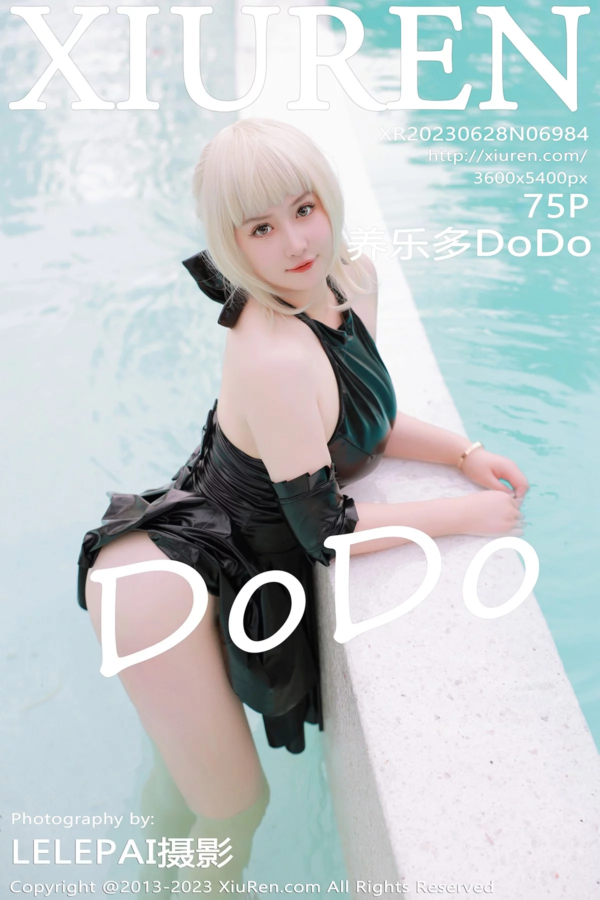 Xgyw.Org_XiuRen第6984期_模特养乐多DoDo性感黑色Cosplay装扮秀丰满身材惹火诱惑写真75P