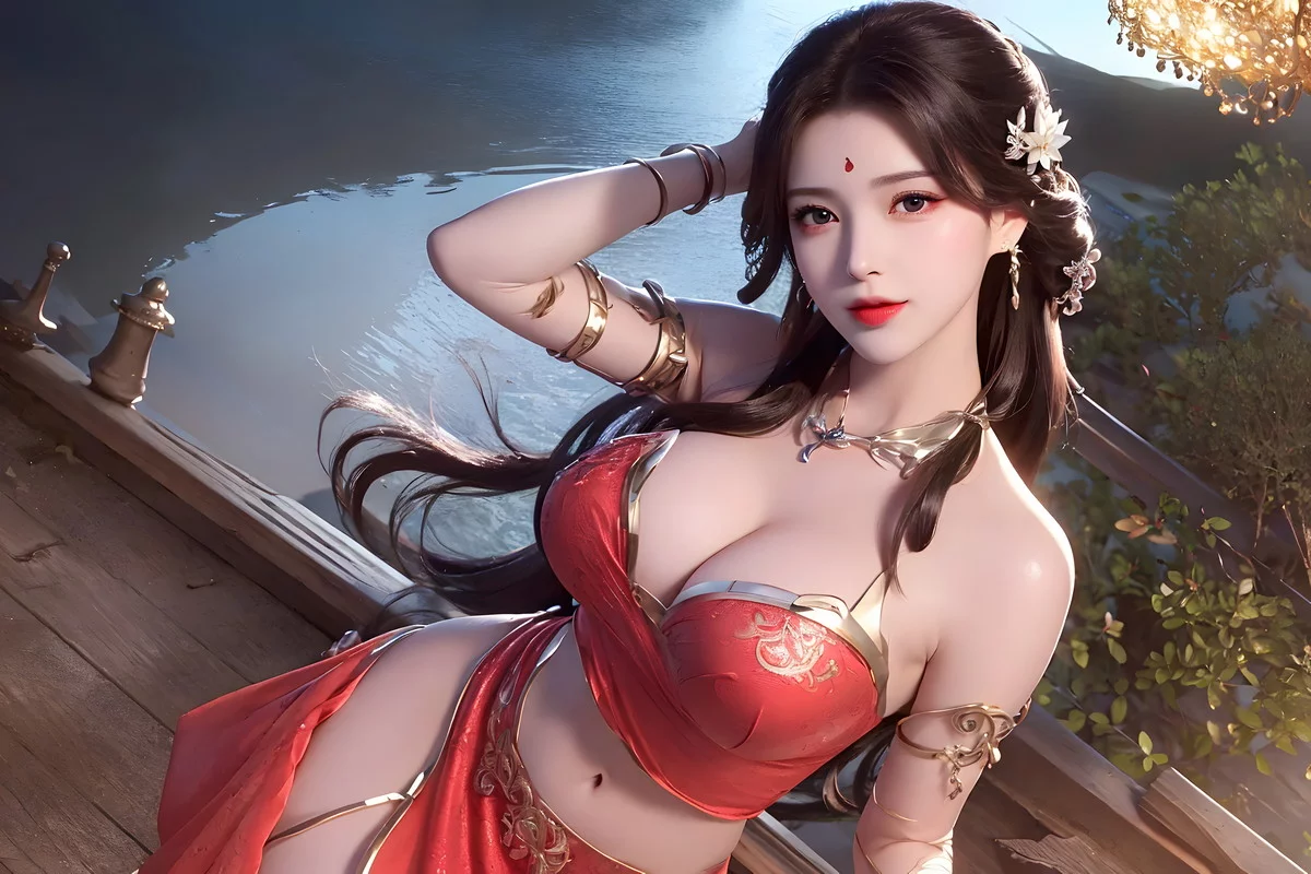 Xgyw.Org_AI美图039期火灵儿主题性感开胸连衣短裙美女完美写真及下载91P