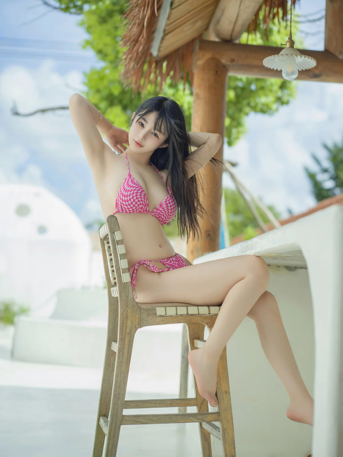Xgyw.Org_网络美女桜井宁宁粉色比基尼主题泳池性感粉色比基尼秀完美身材迷人诱惑写真50P