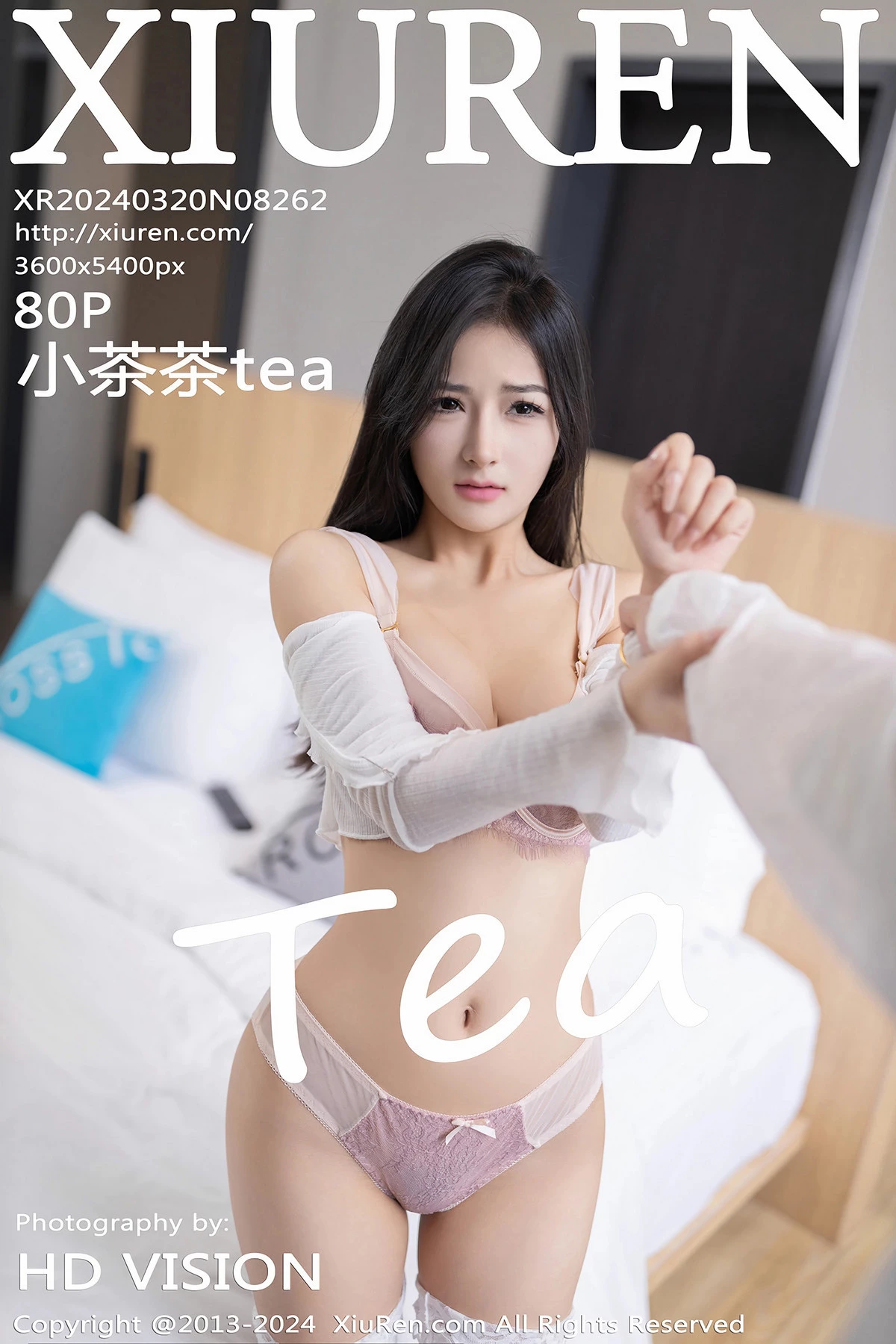Xgyw.Org_XiuRen第8262期_模特小茶茶tea白色上衣配牛仔裤露蕾丝内衣秀惹火身材诱惑写真80P