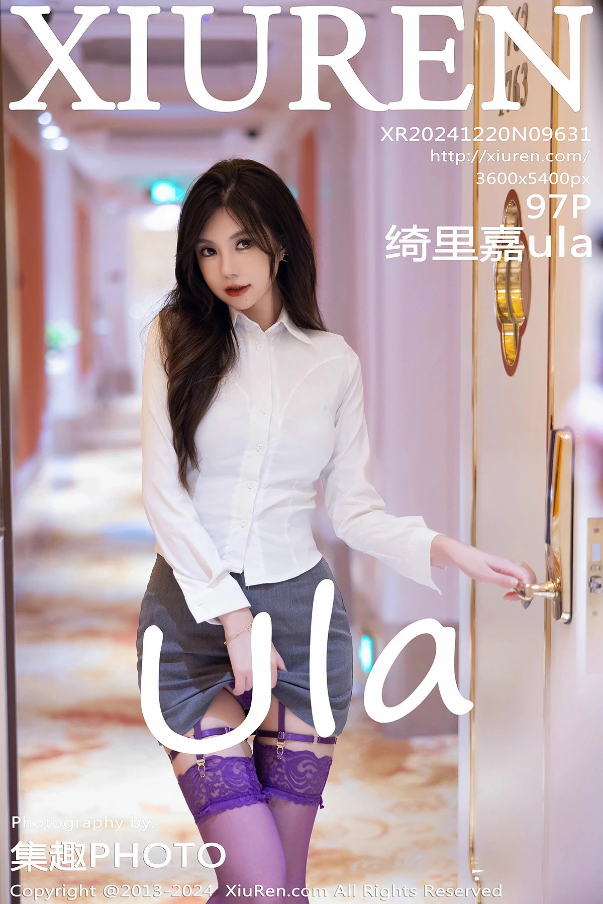Xgyw.Org_XiuRen第9631期_女神绮里嘉ula性感OL服饰露紫色蕾丝情趣内衣秀惹火身材诱惑写真97P