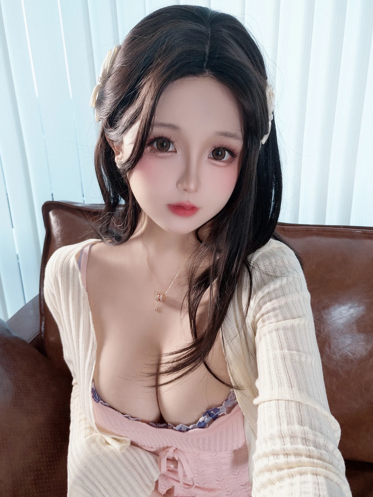 Xgyw.Org_Cosplay美女日奈娇钢琴老师主题性感粉色连衣长裙露情趣内衣秀惹火身材诱惑写真180P