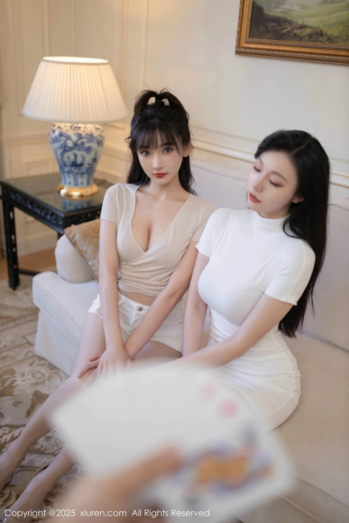 Xgyw.Org_XiuRen第9806期_模特合集陆萱萱＆安然anran性感姐妹花蕾丝内衣撩人诱惑写真80P