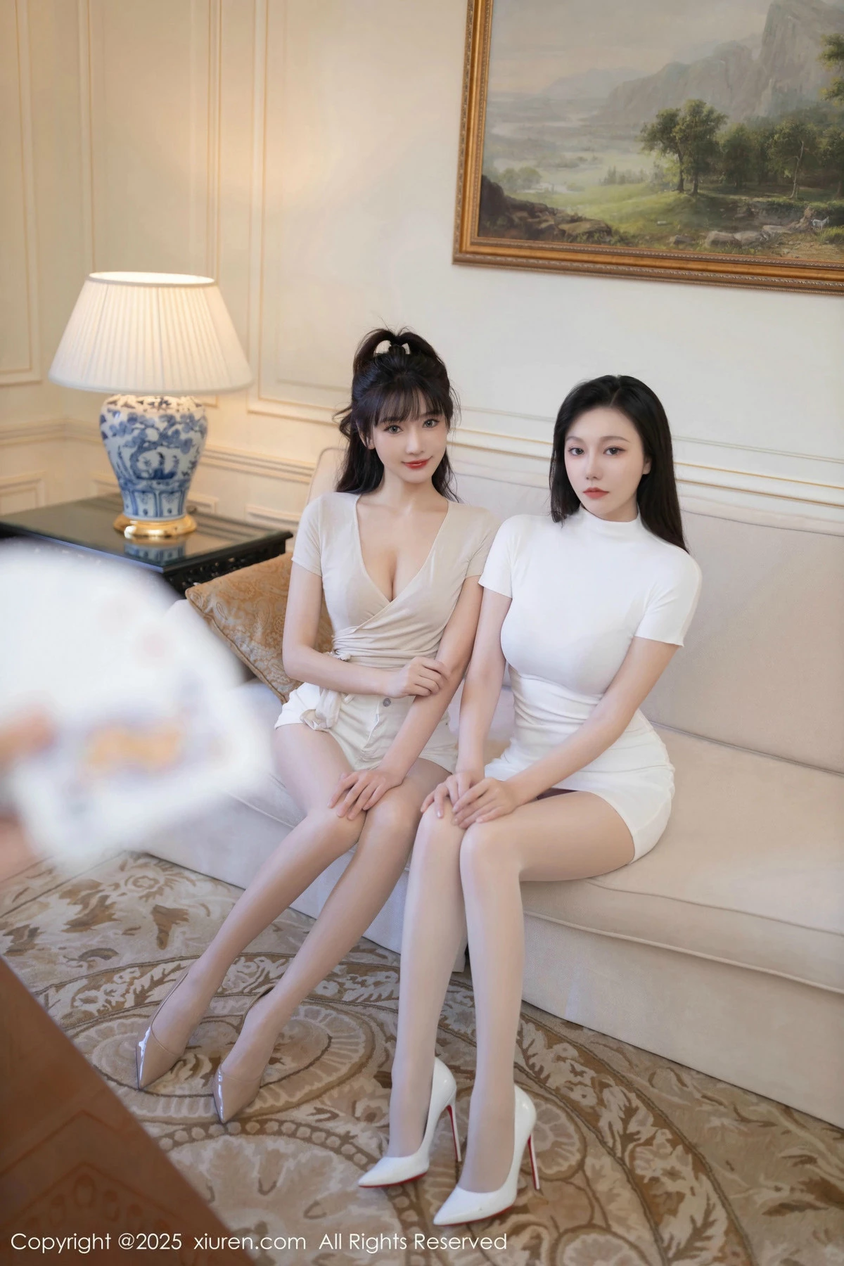 Xgyw.Org_XiuRen第9806期_模特合集陆萱萱＆安然anran性感姐妹花蕾丝内衣撩人诱惑写真80P