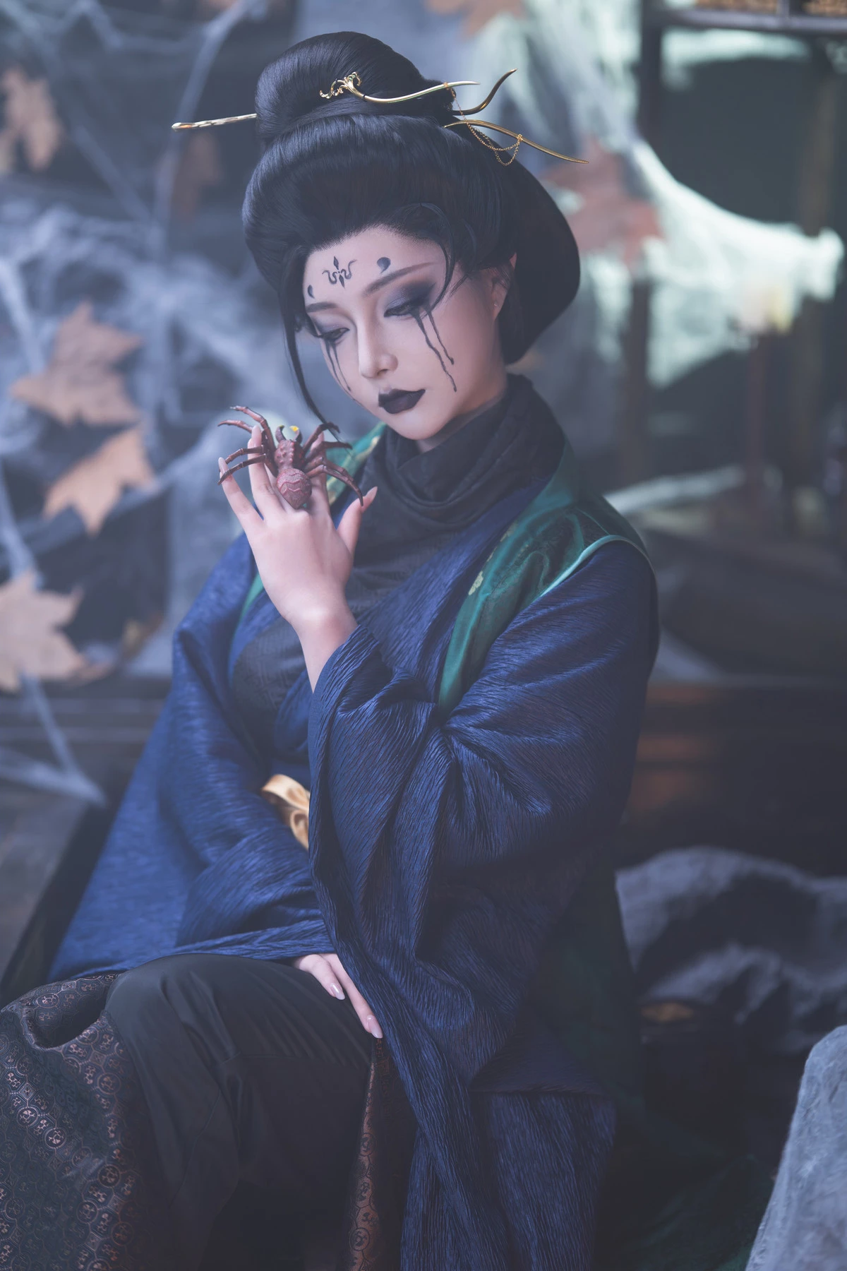 Xgyw.Org_网络美女Yuuhui玉汇黑神话·四妹主题半脱露性感黑色内衣秀油亮肌肤惹火身材诱惑写真147P