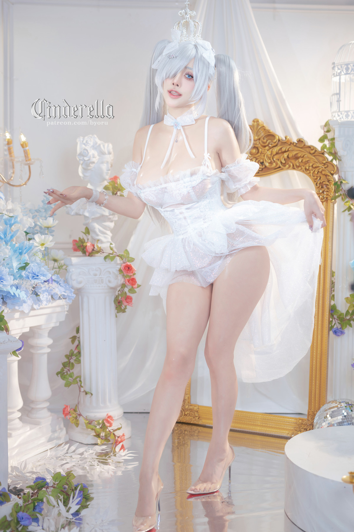 Xgyw.Org_日本性感萝莉Byoru-Cinderella主题性感白色薄纱裙露白色情趣内衣秀惹火身材诱惑写真63P