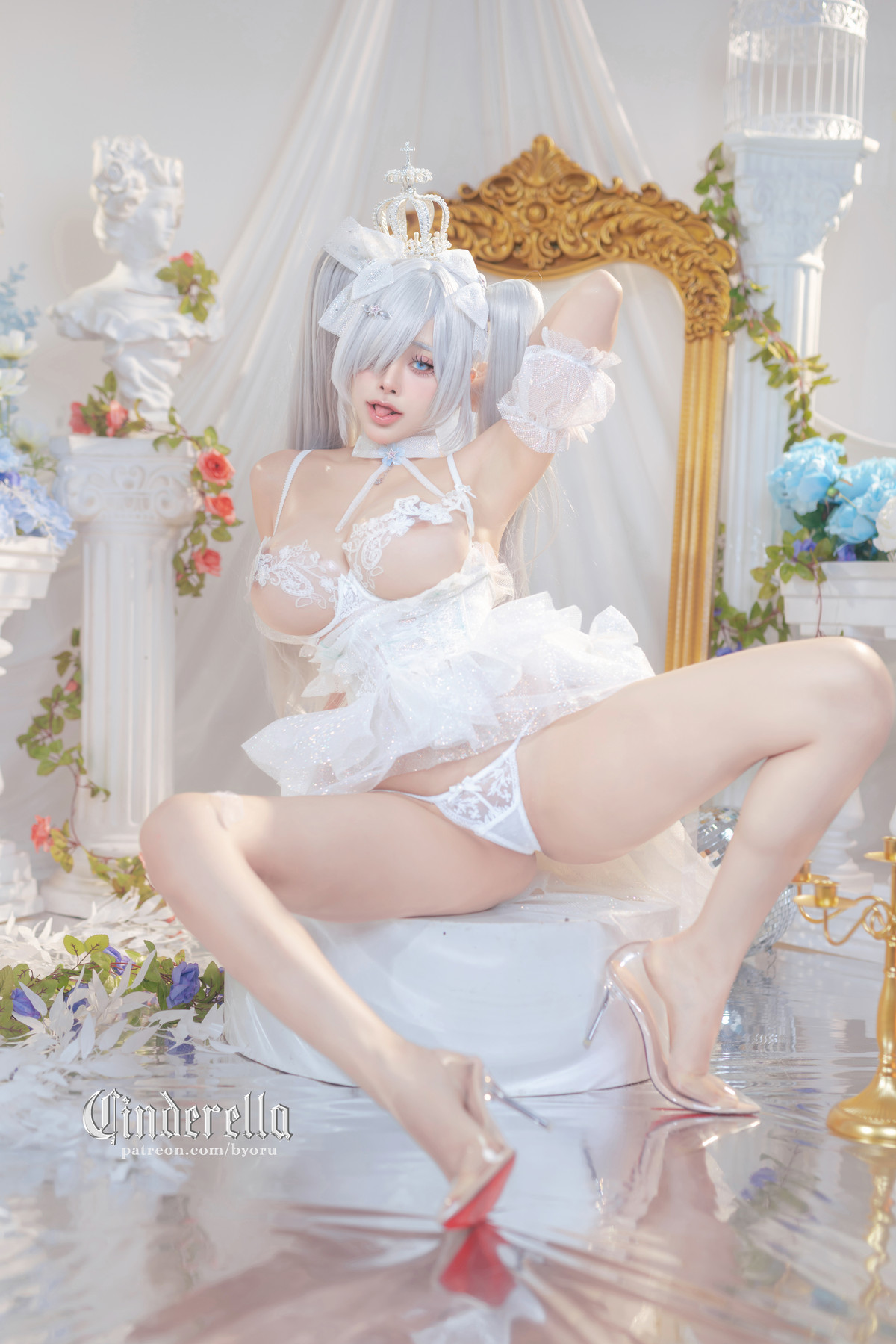 Xgyw.Org_日本性感萝莉Byoru-Cinderella主题性感白色薄纱裙露白色情趣内衣秀惹火身材诱惑写真63P
