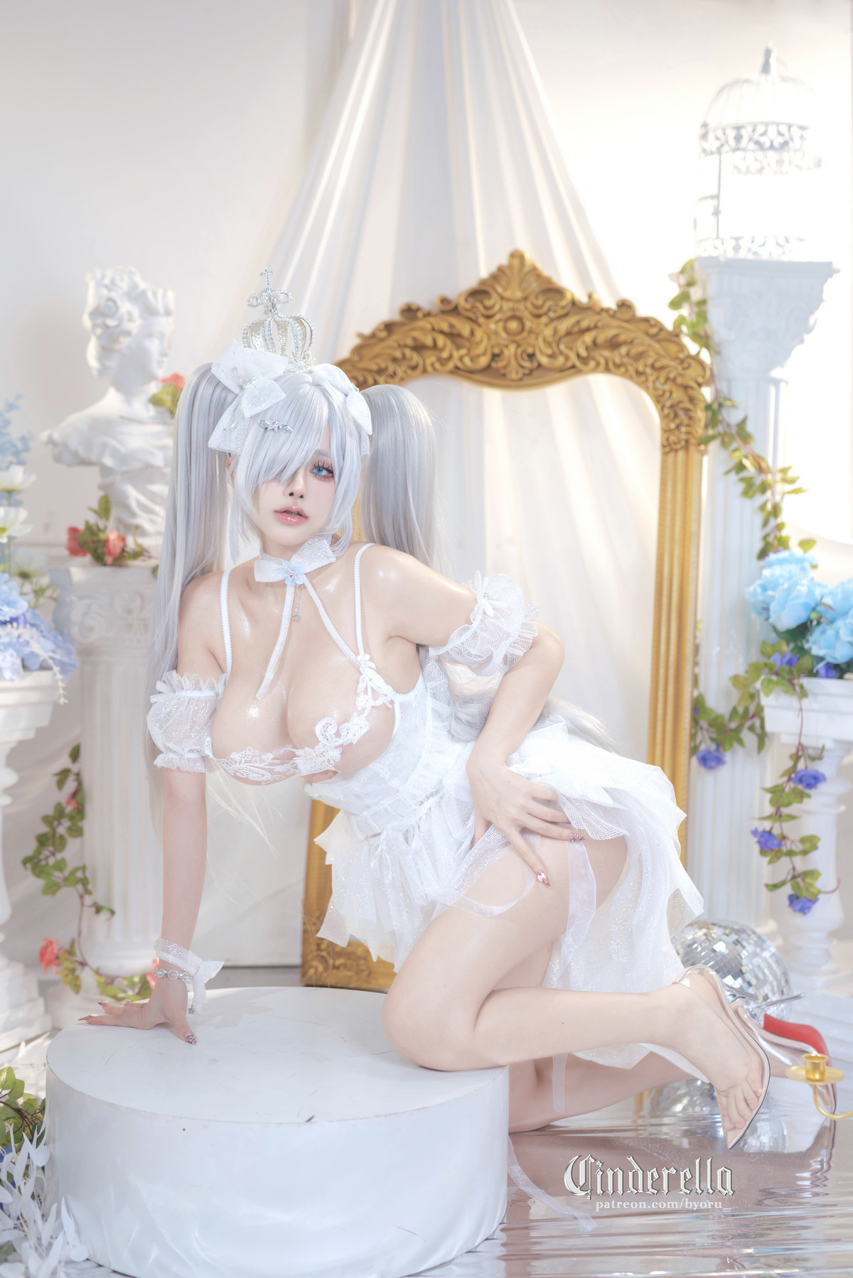 Xgyw.Org_日本性感萝莉Byoru-Cinderella主题性感白色薄纱裙露白色情趣内衣秀惹火身材诱惑写真63P