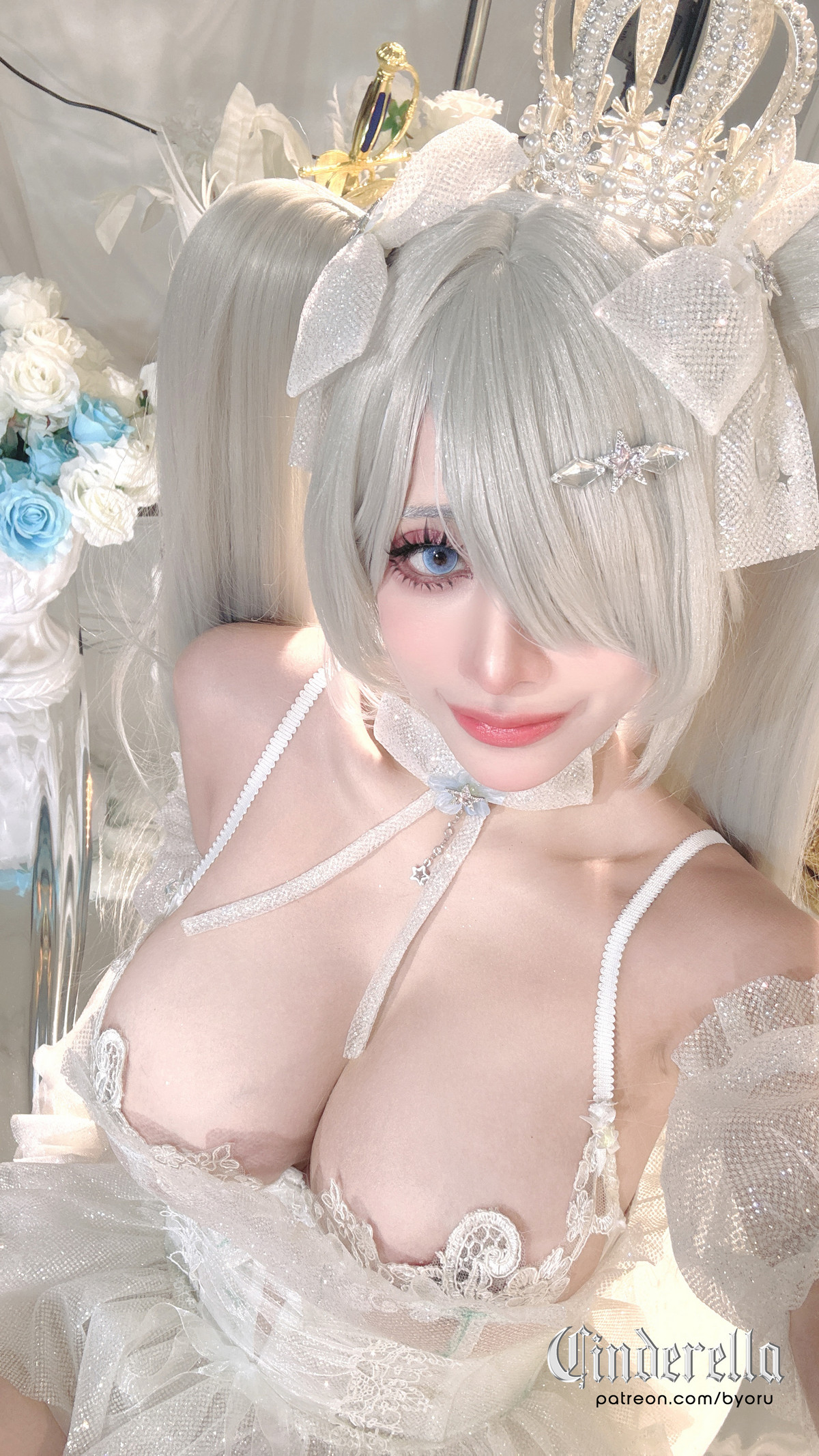 Xgyw.Org_日本性感萝莉Byoru-Cinderella主题性感白色薄纱裙露白色情趣内衣秀惹火身材诱惑写真63P