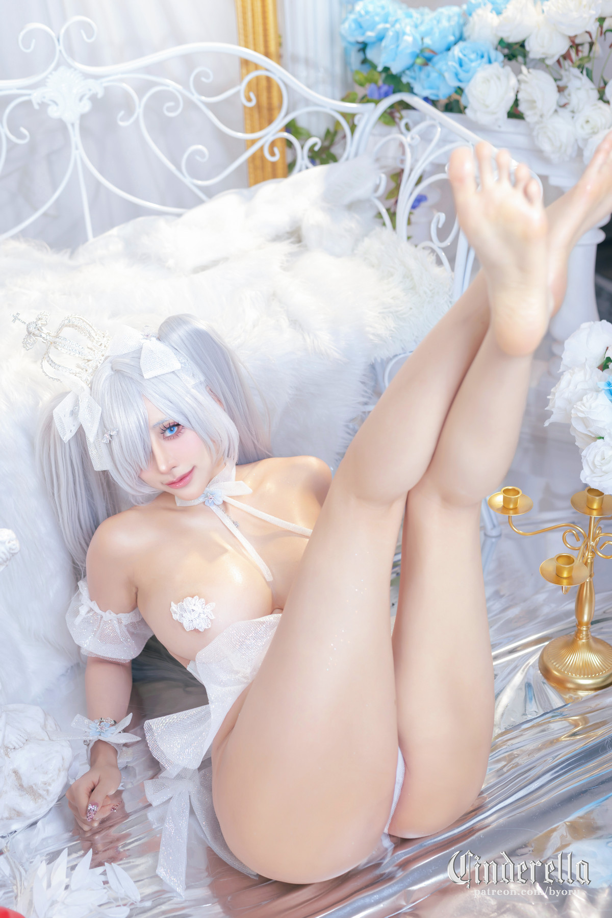 Xgyw.Org_日本性感萝莉Byoru-Cinderella主题性感白色薄纱裙露白色情趣内衣秀惹火身材诱惑写真63P