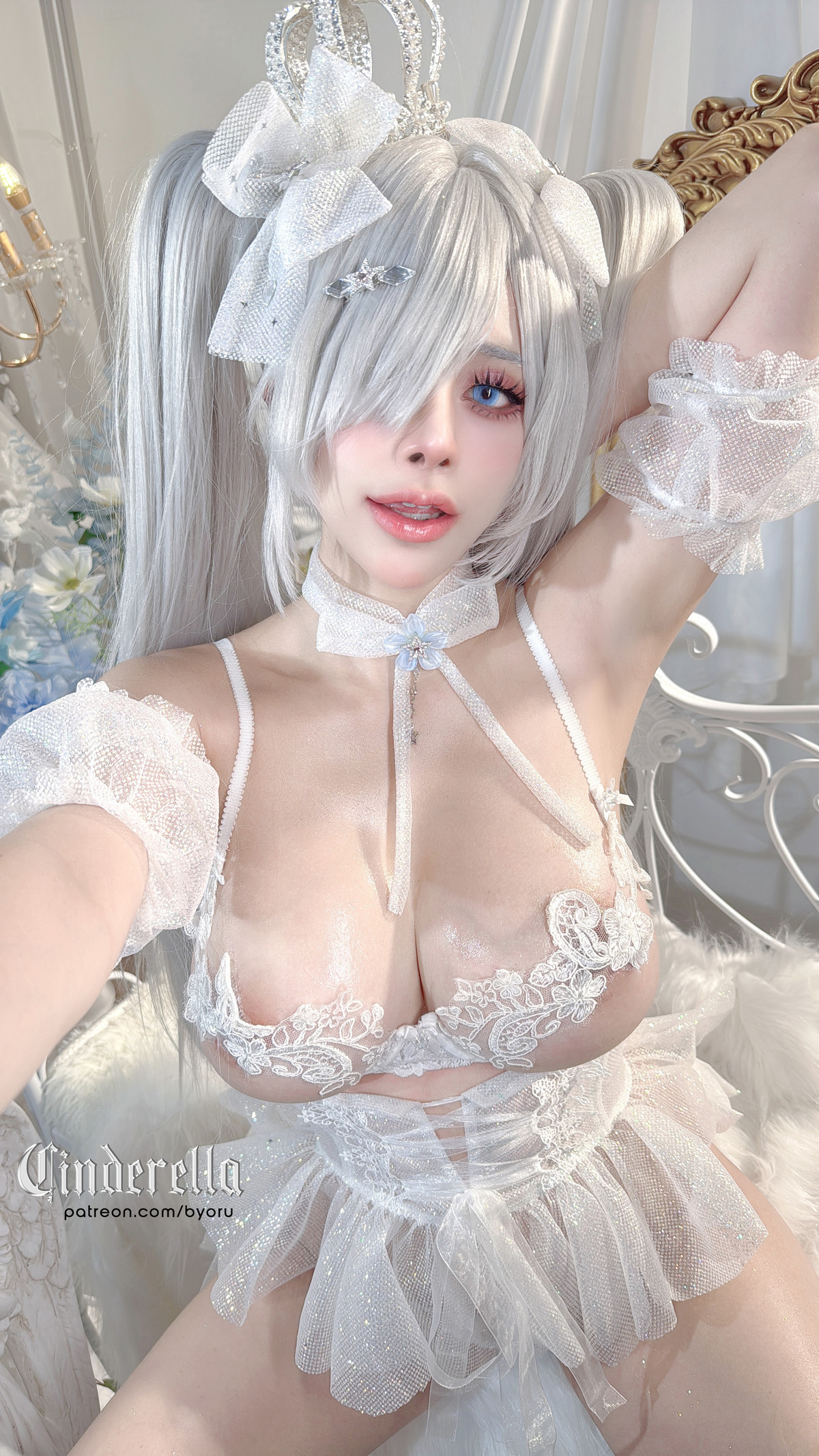 Xgyw.Org_日本性感萝莉Byoru-Cinderella主题性感白色薄纱裙露白色情趣内衣秀惹火身材诱惑写真63P
