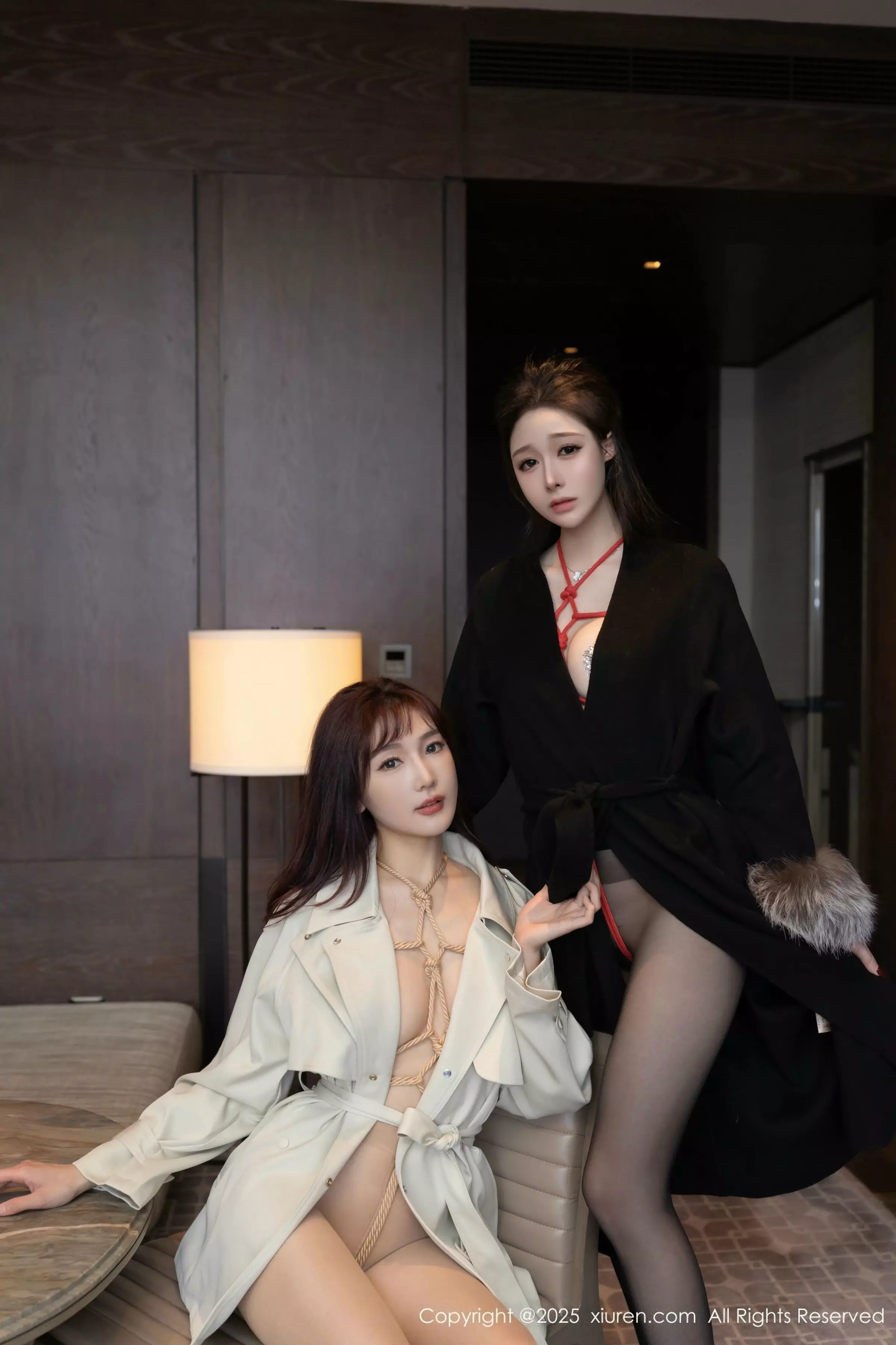 Xgyw.Org_XiuRen第10107期_模特合集陆萱萱＆小逗逗绳艺捆绑情趣内衣秀惹火身材诱惑写真80P