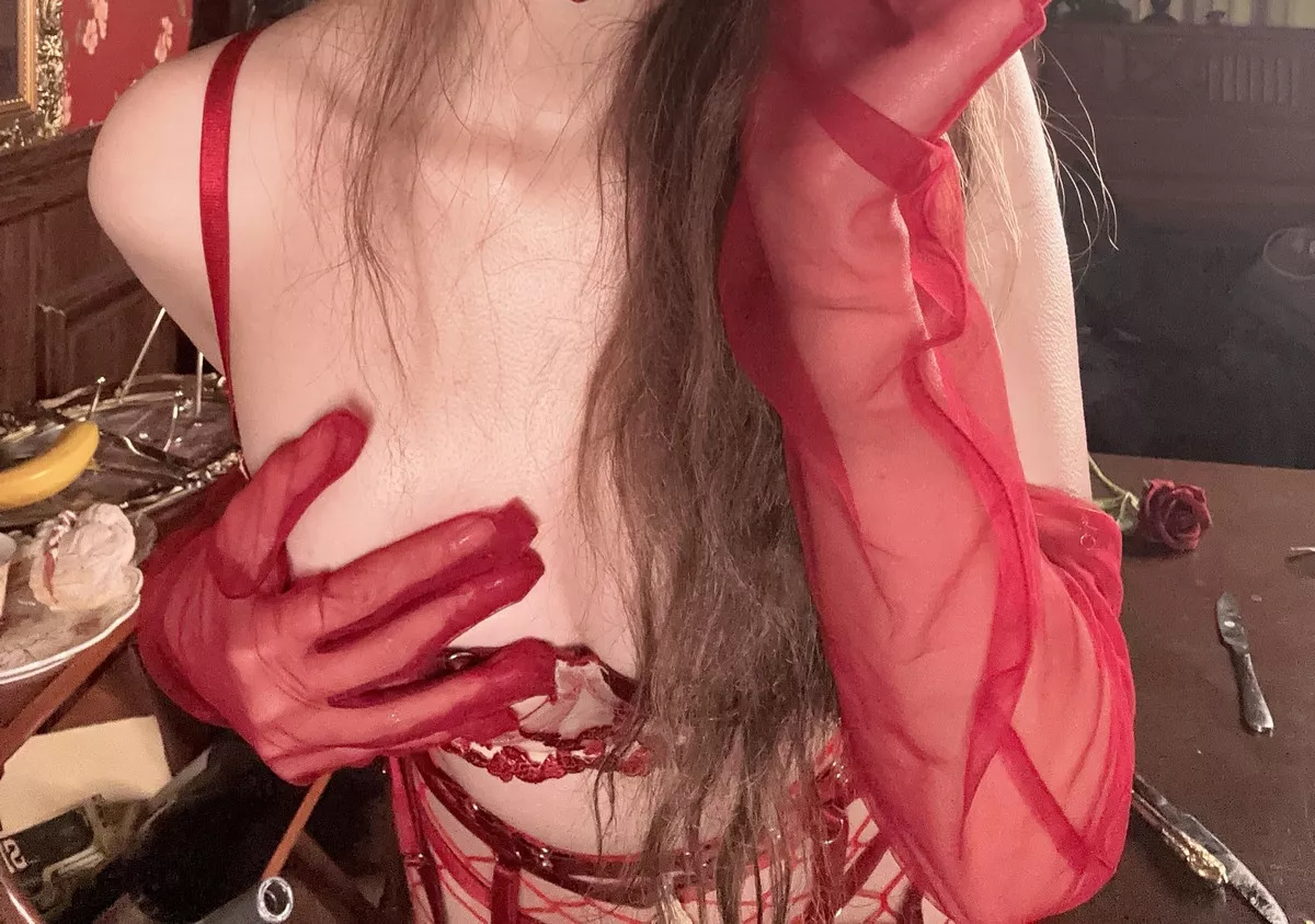 Xgyw.Org_鬼马少女阿薰kaOri寂寞的玫瑰主题性感红色情趣内衣配红丝网袜秀惹火身材撩人诱惑写真122P