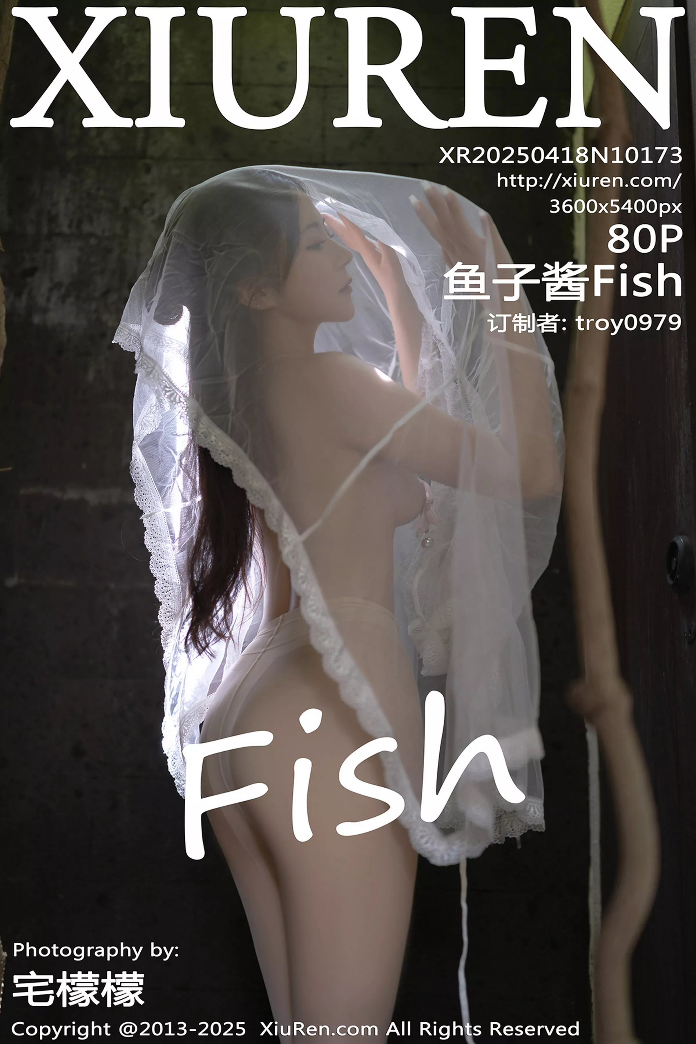 Xgyw.Org_XiuRen第10173期_模特鱼子酱Fish性感白色轻透连衣裙透视秀惹火身材撩人诱惑写真80P