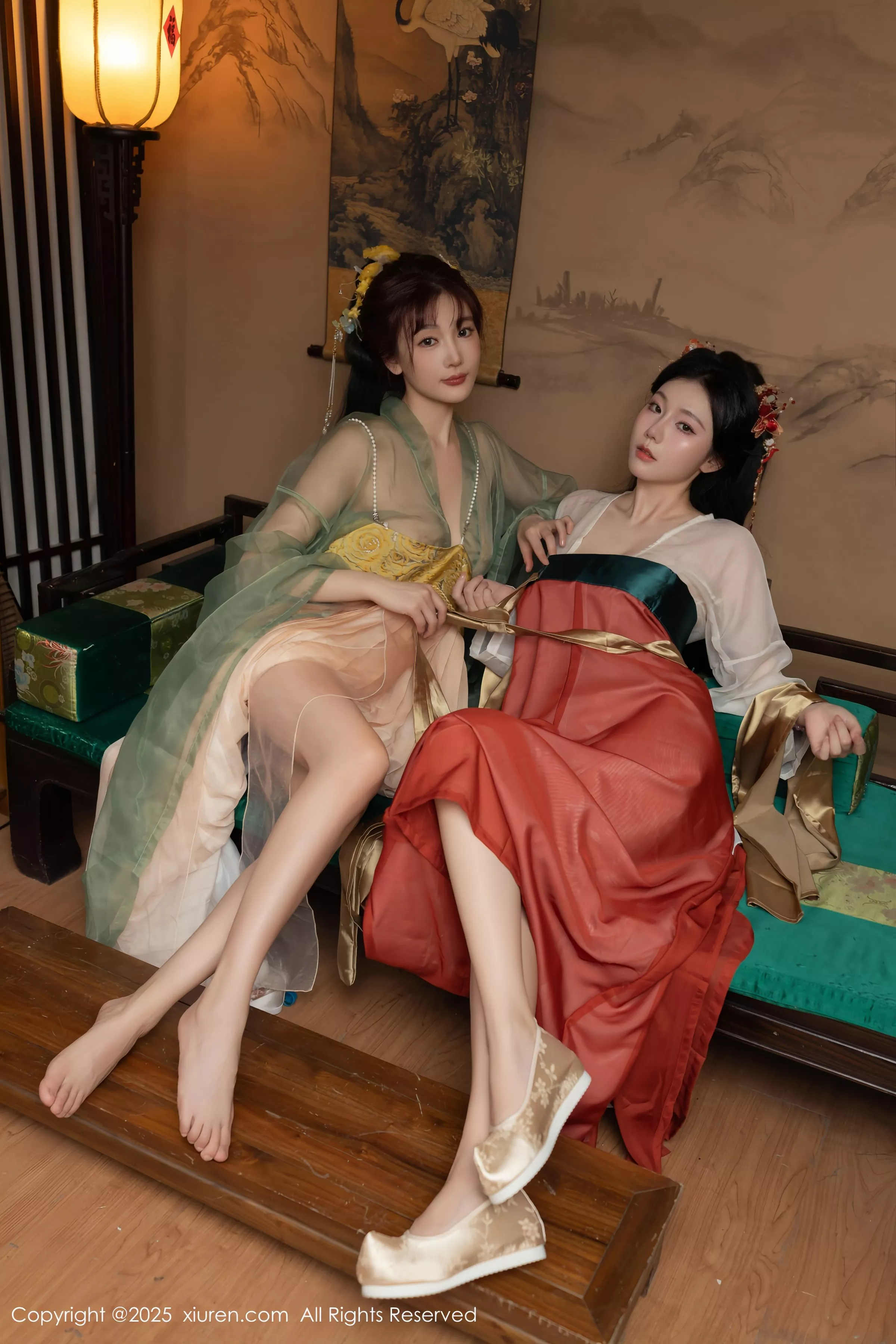 Xgyw.Org_XiuRen第10223期_模特合集女神陆萱萱＆安然anran激情互动薄纱古装撩人诱惑写真80P