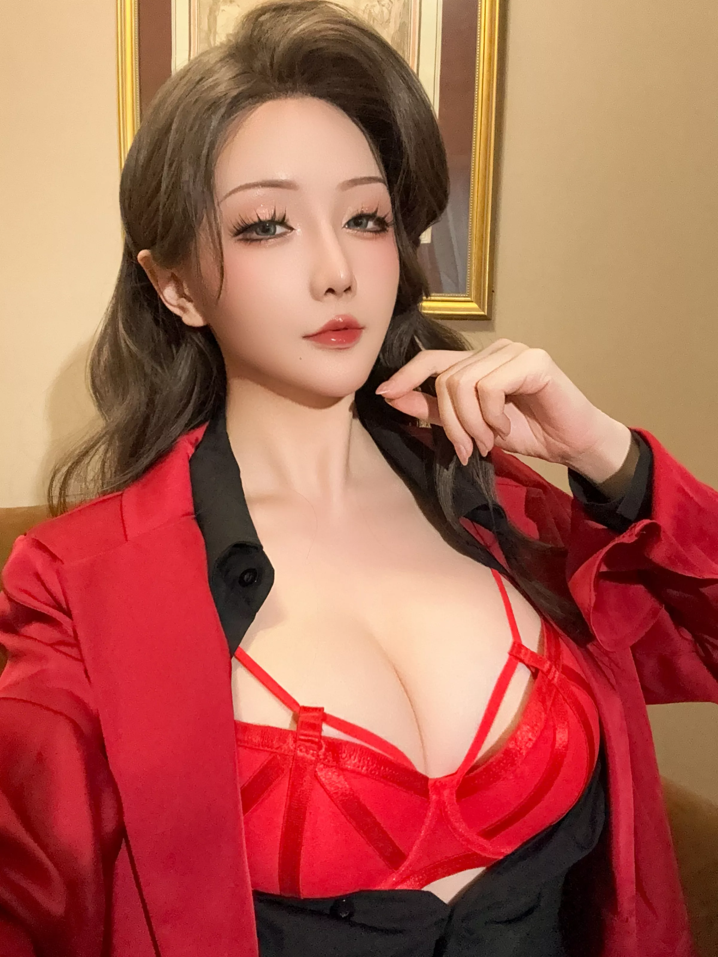 Xgyw.Org_Coser小姐姐星之迟迟25年3月计划G训狗日记主题性感红色情趣内衣秀惹火身材诱惑写真97P