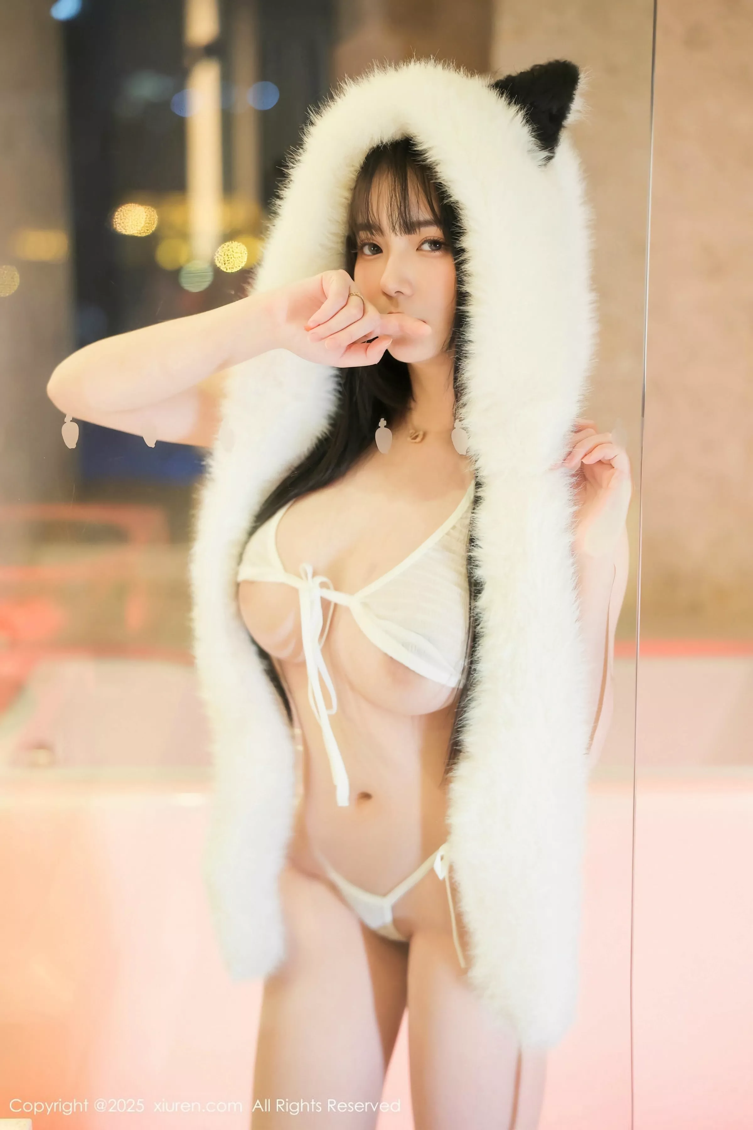 Xgyw.Org_XiuRen第10302期_模特软情性感白色情趣内衣配白色丝袜秀曼妙身姿撩人诱惑写真51P