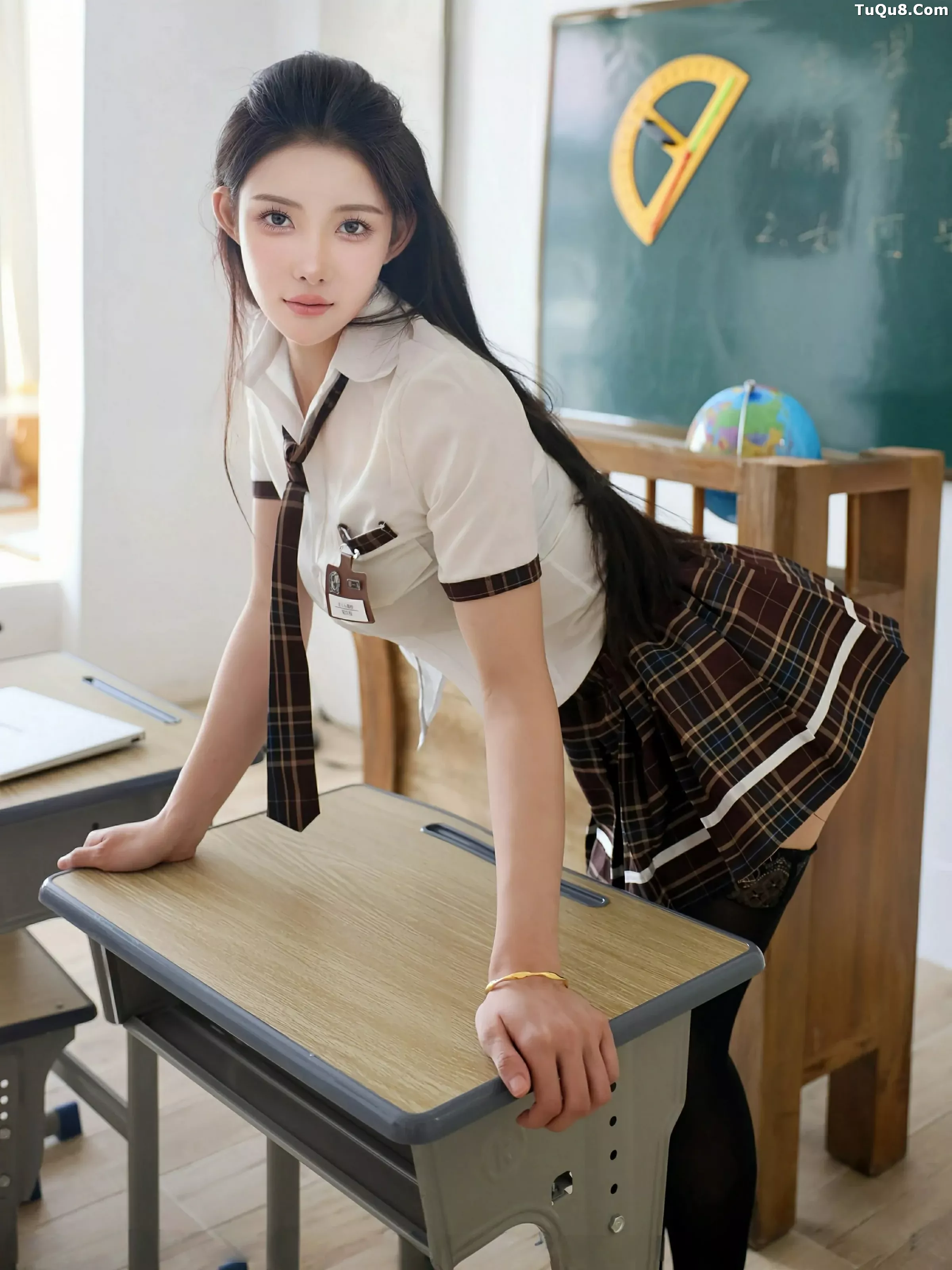 Xgyw.Org_[XiuRen秀人网]No.10512_模特梨霜儿性感学妹制服露黑色内衣配黑丝袜秀凹凸身材诱惑写真81P