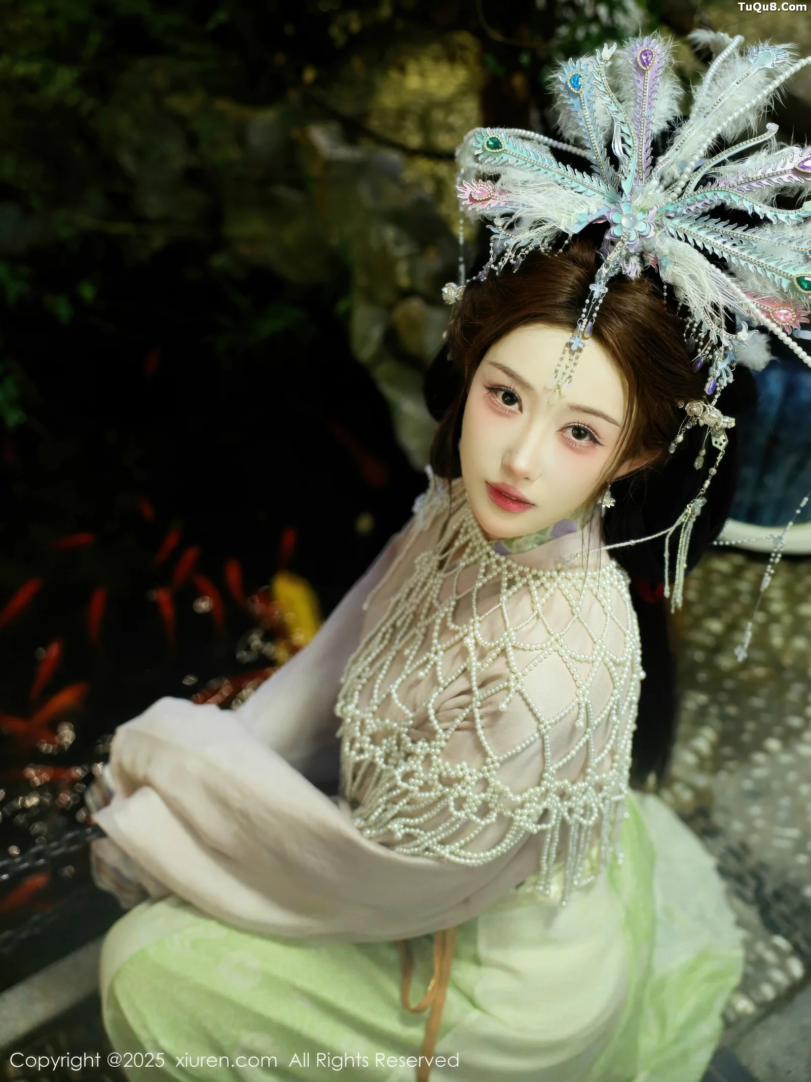 Xgyw.Org_[XiuRen秀人网]No.10736_模特金允希Yuki性感浅色古装薄纱服饰秀丰腴身材迷人诱惑写真80P