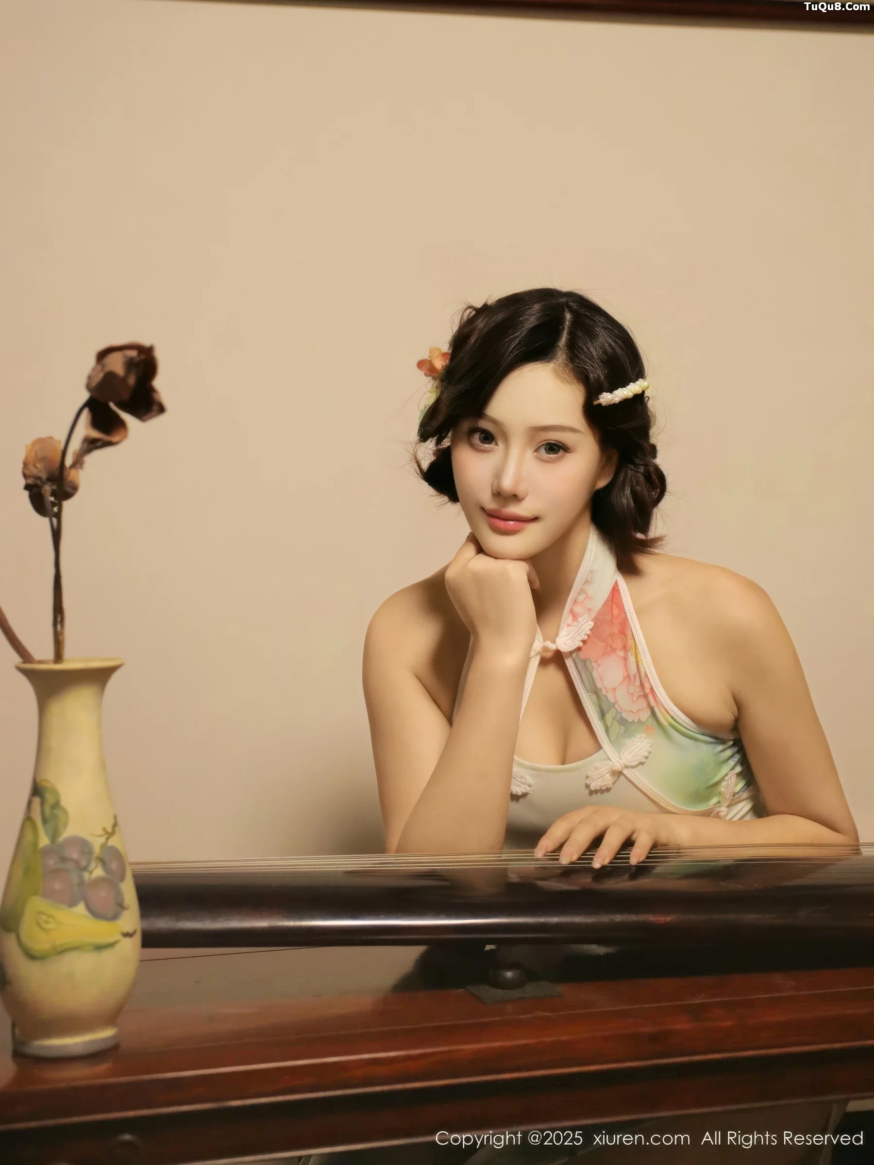 Xgyw.Org_[XiuRen秀人网]No.10749_新人模特莉莉安娜o性感绿色旗袍配超薄肉丝秀丰满身材诱惑写真73P