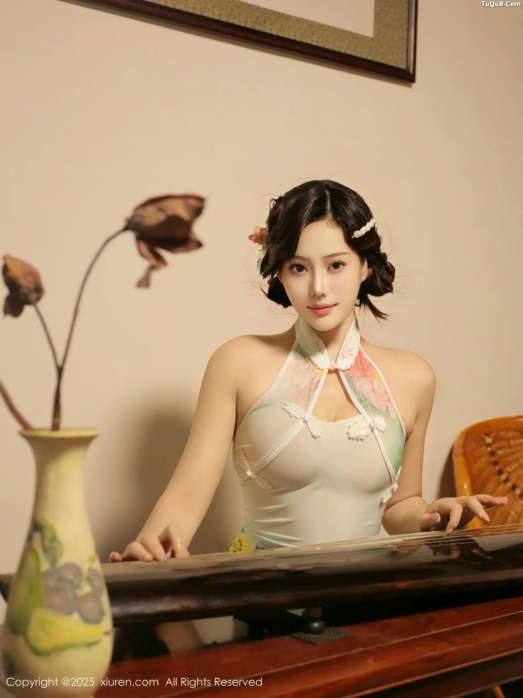 Xgyw.Org_[XiuRen秀人网]No.10749_新人模特莉莉安娜o性感绿色旗袍配超薄肉丝秀丰满身材诱惑写真73P